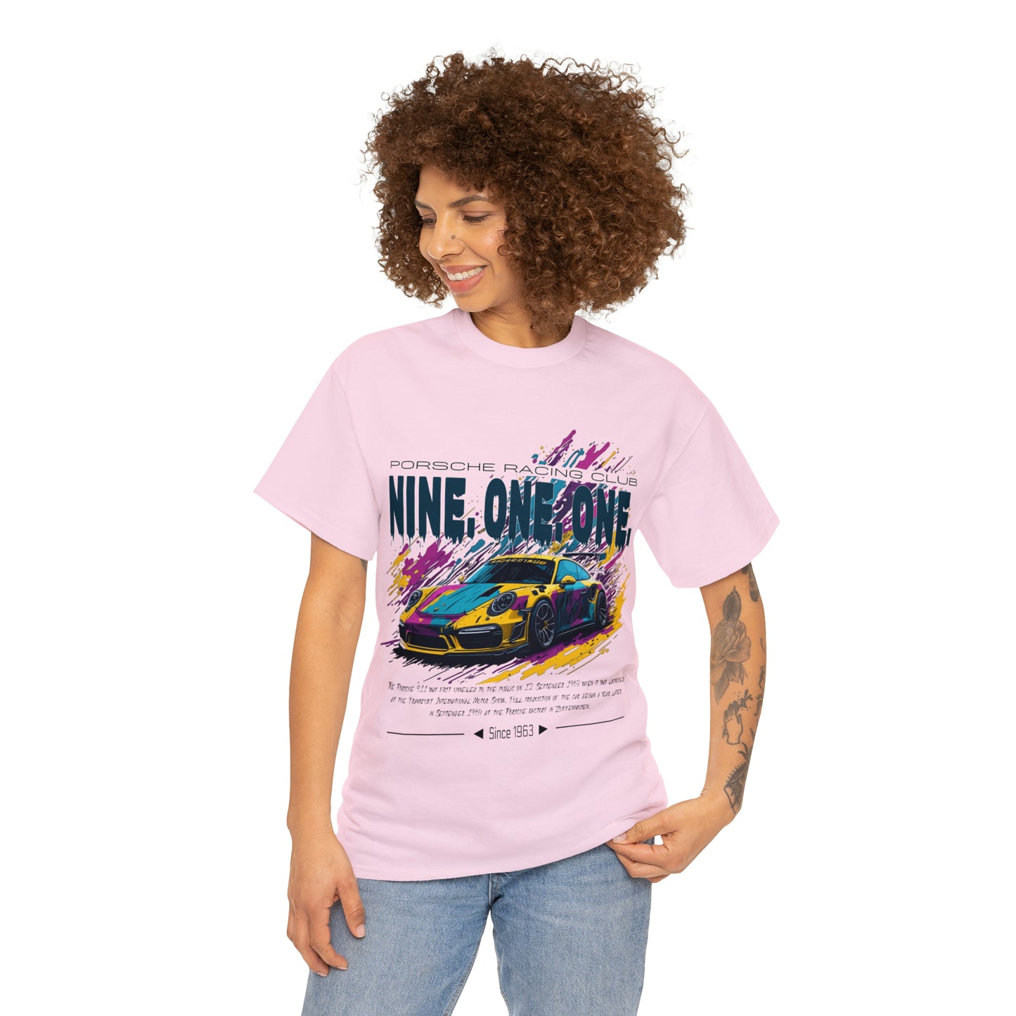 NINE ONE ONE Unisex Heavy Cotton Tee