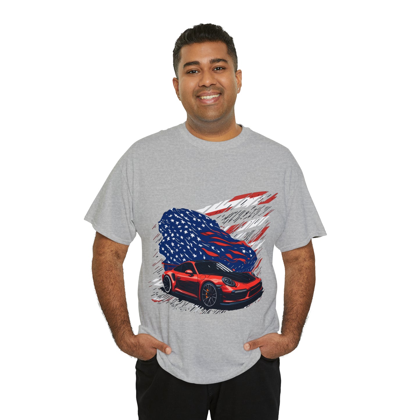 US FLAG Unisex Heavy Cotton Tee