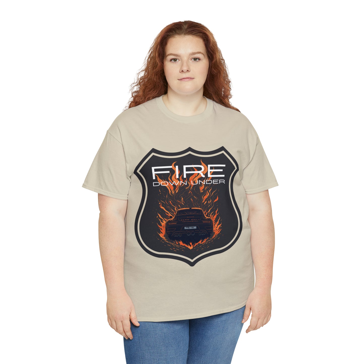 FIRE DOWN UNDER Unisex Heavy Cotton Tee