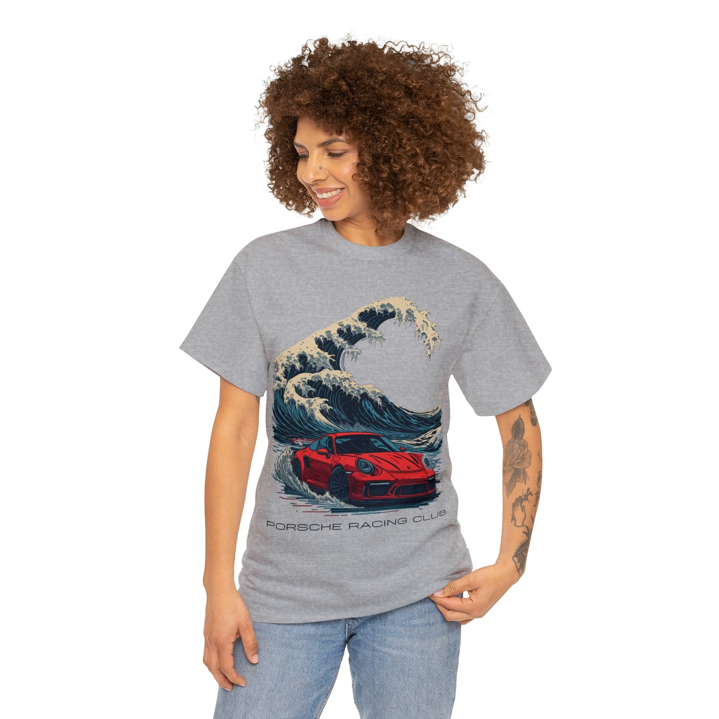 HOKUSAI WAVE Unisex Heavy Cotton Tee