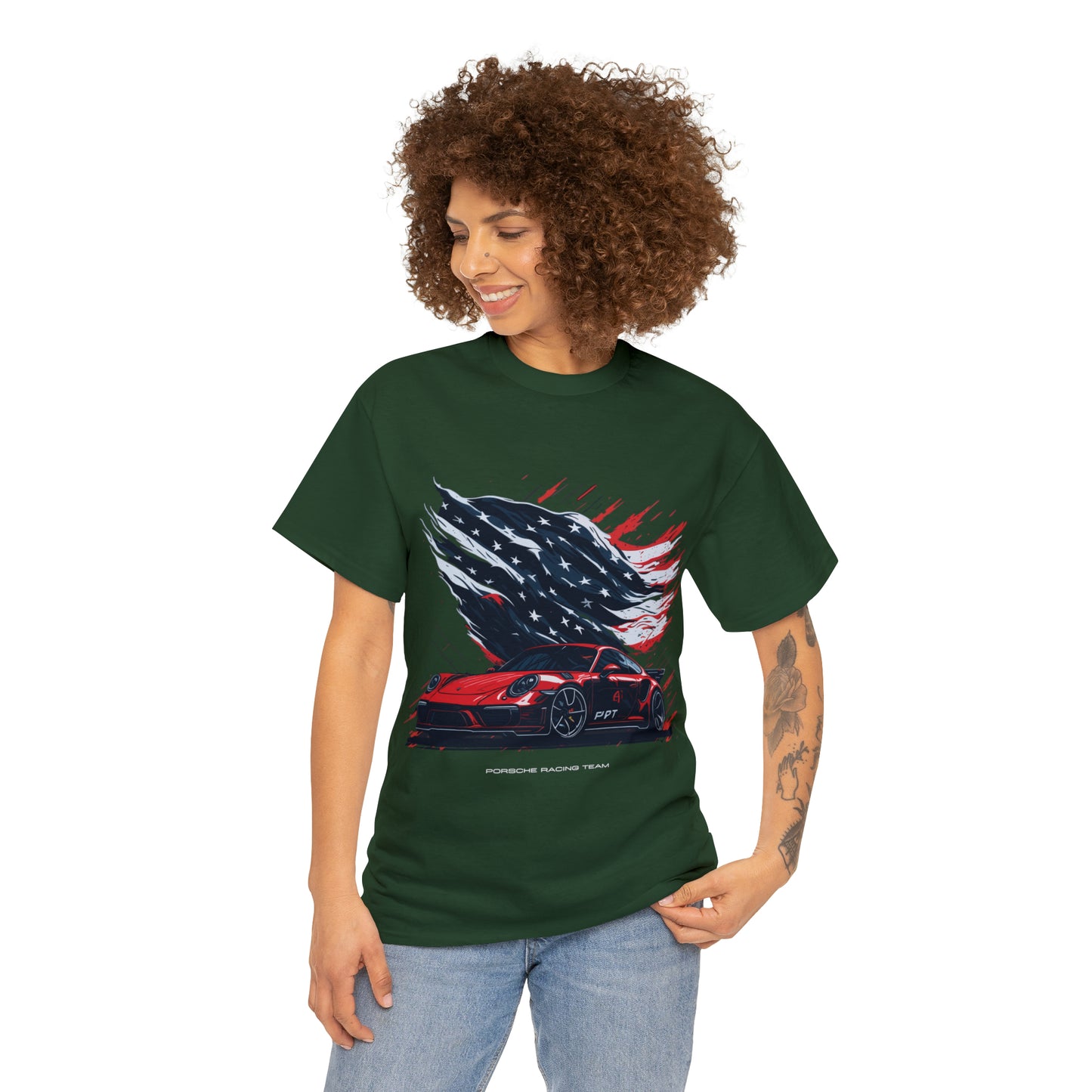 RACING US Unisex Heavy Cotton Tee