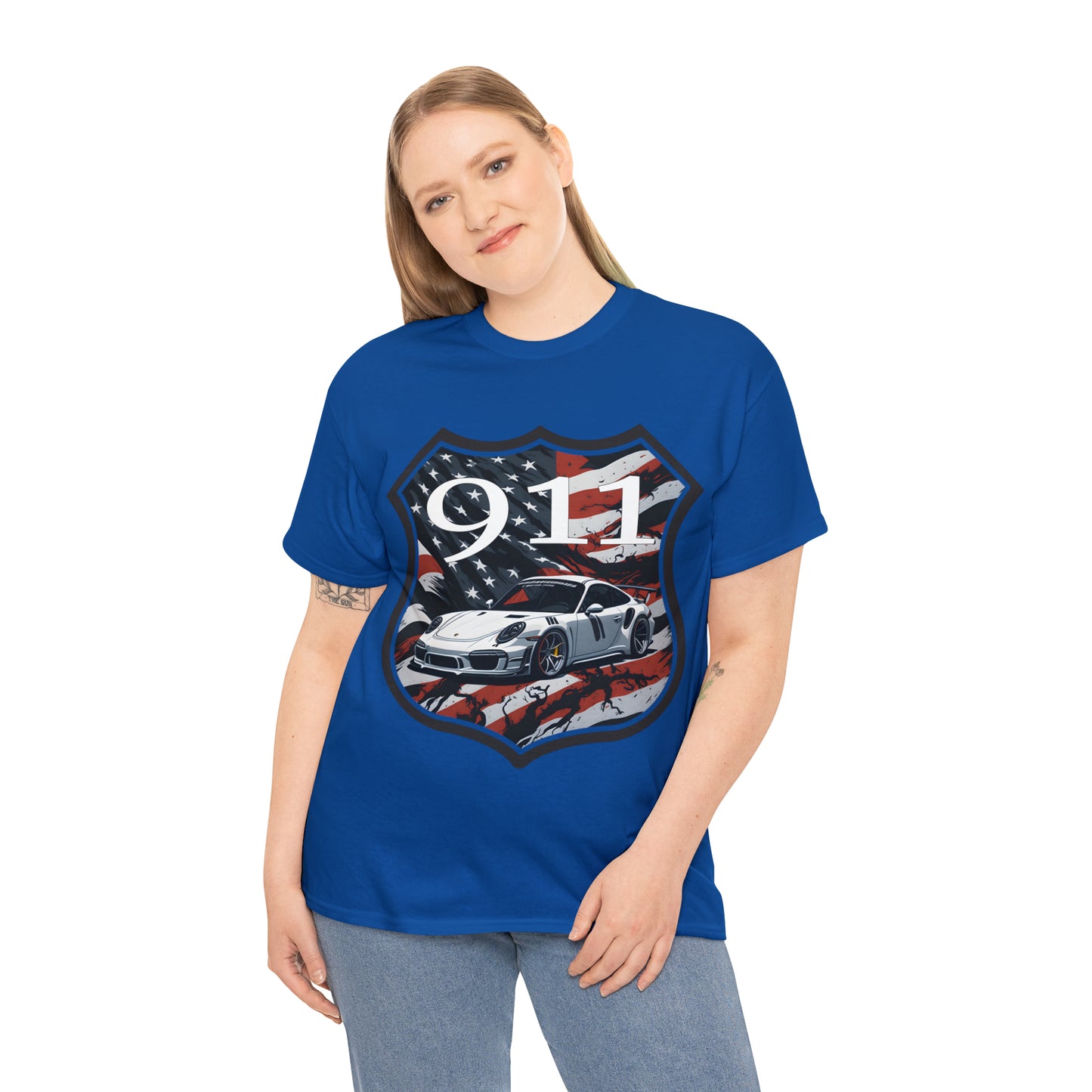 US FLAG Unisex Heavy Cotton Tee