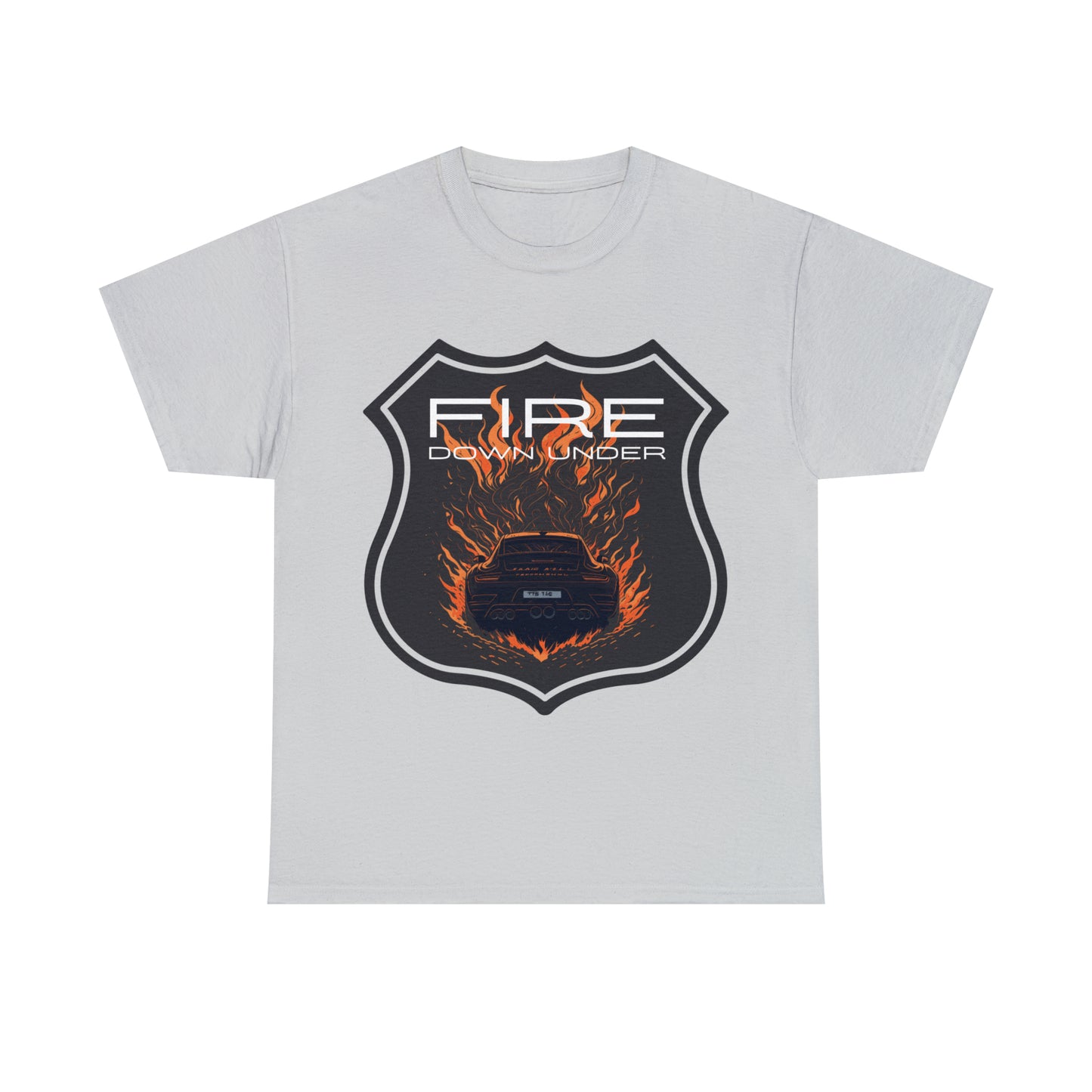 FIRE DOWN UNDER Unisex Heavy Cotton Tee