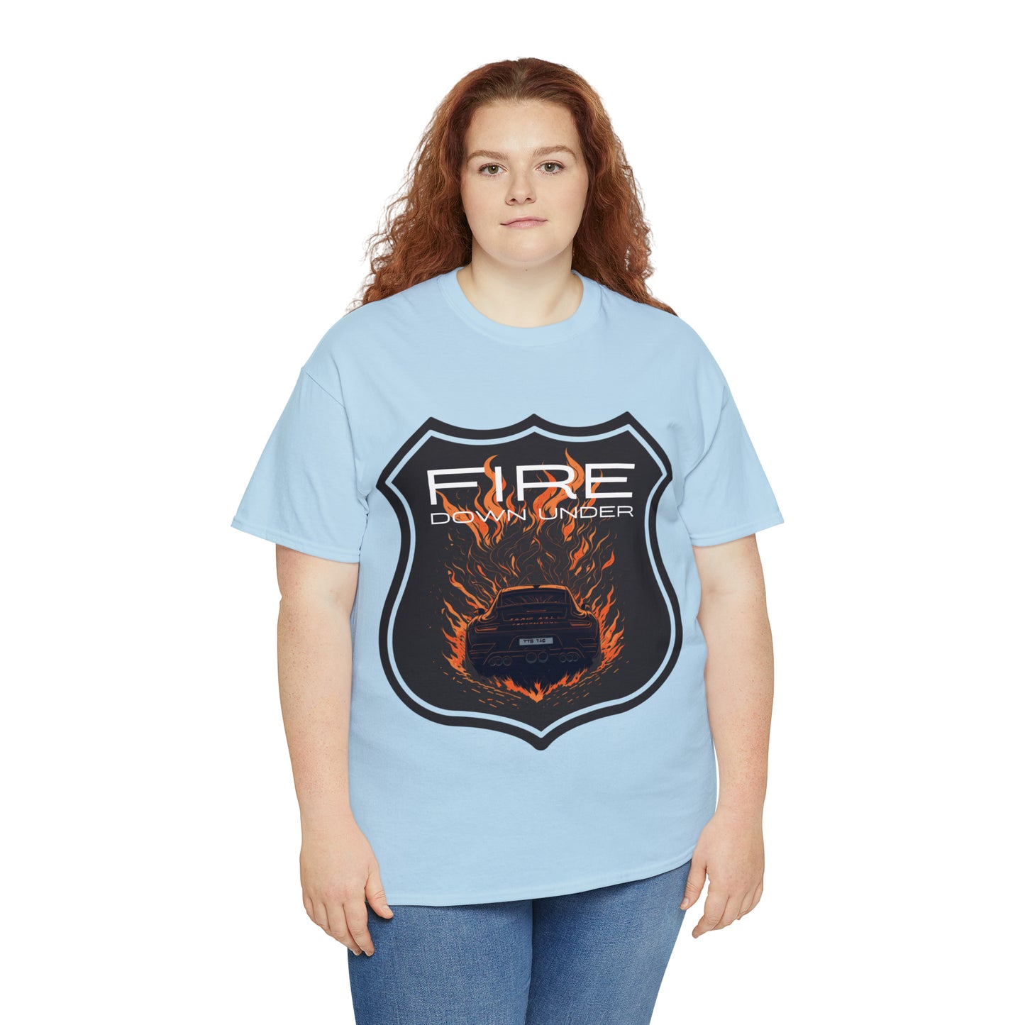 FIRE DOWN UNDER Unisex Heavy Cotton Tee