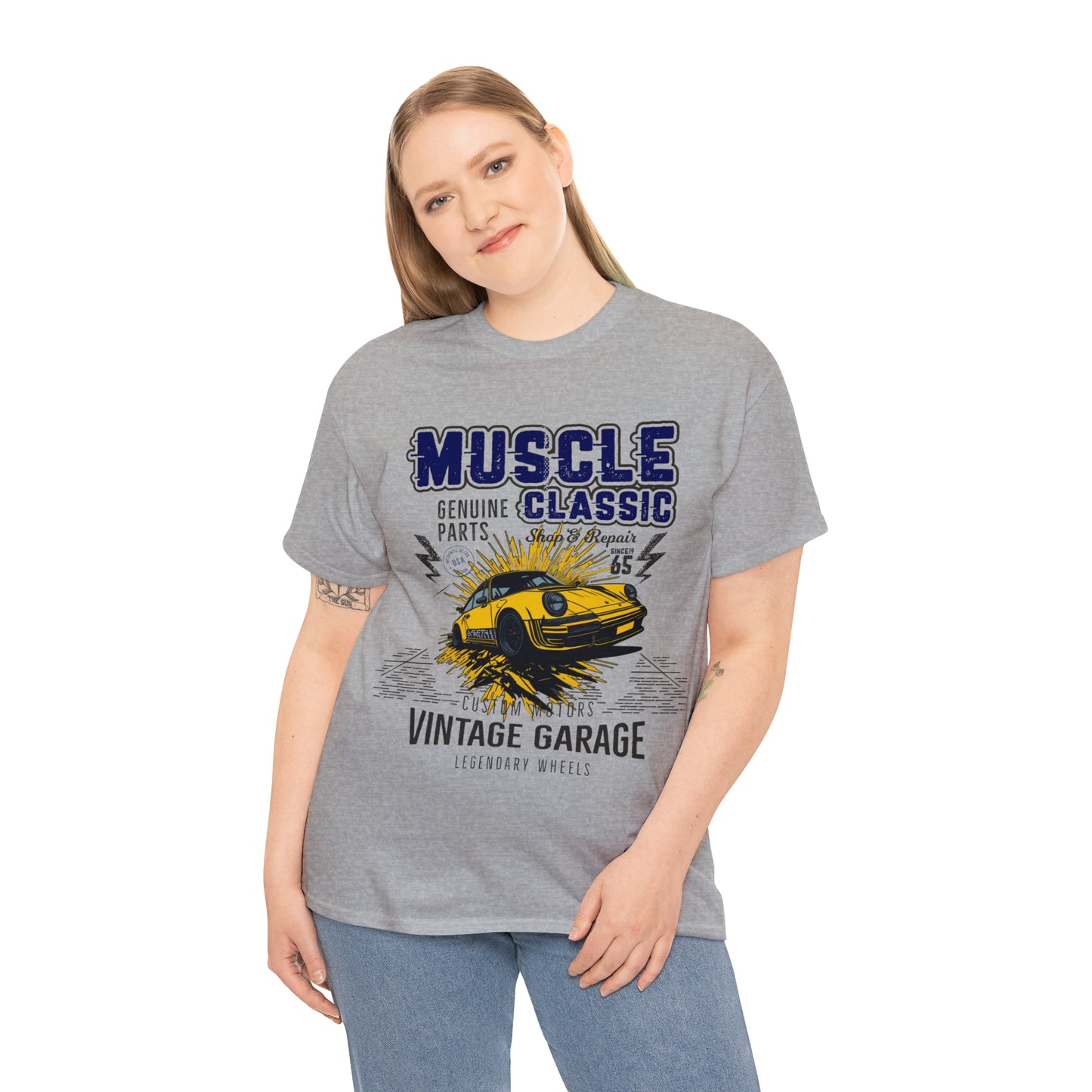 MUSCLE CLASSIC Unisex Heavy Cotton Tee