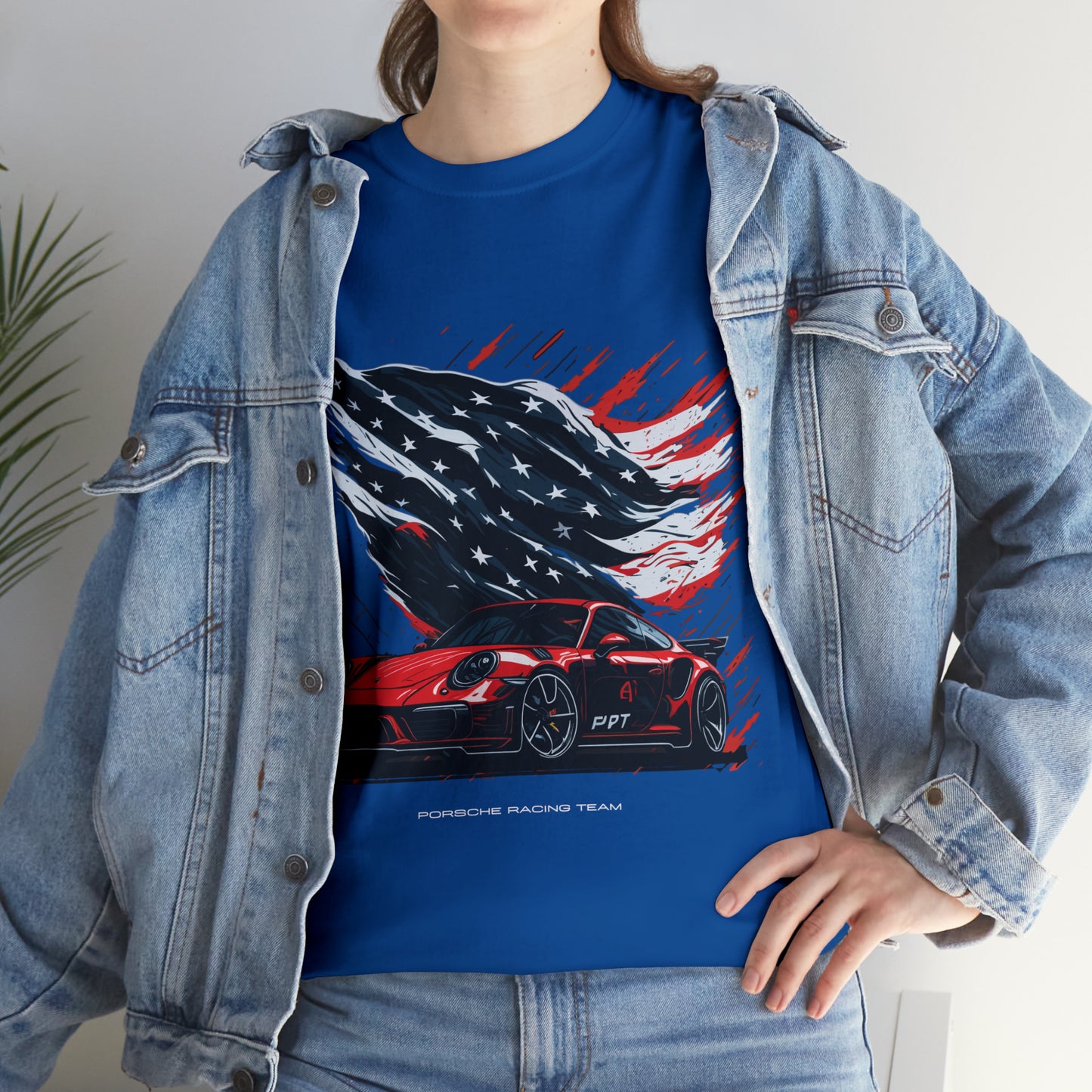 RACING US Unisex Heavy Cotton Tee