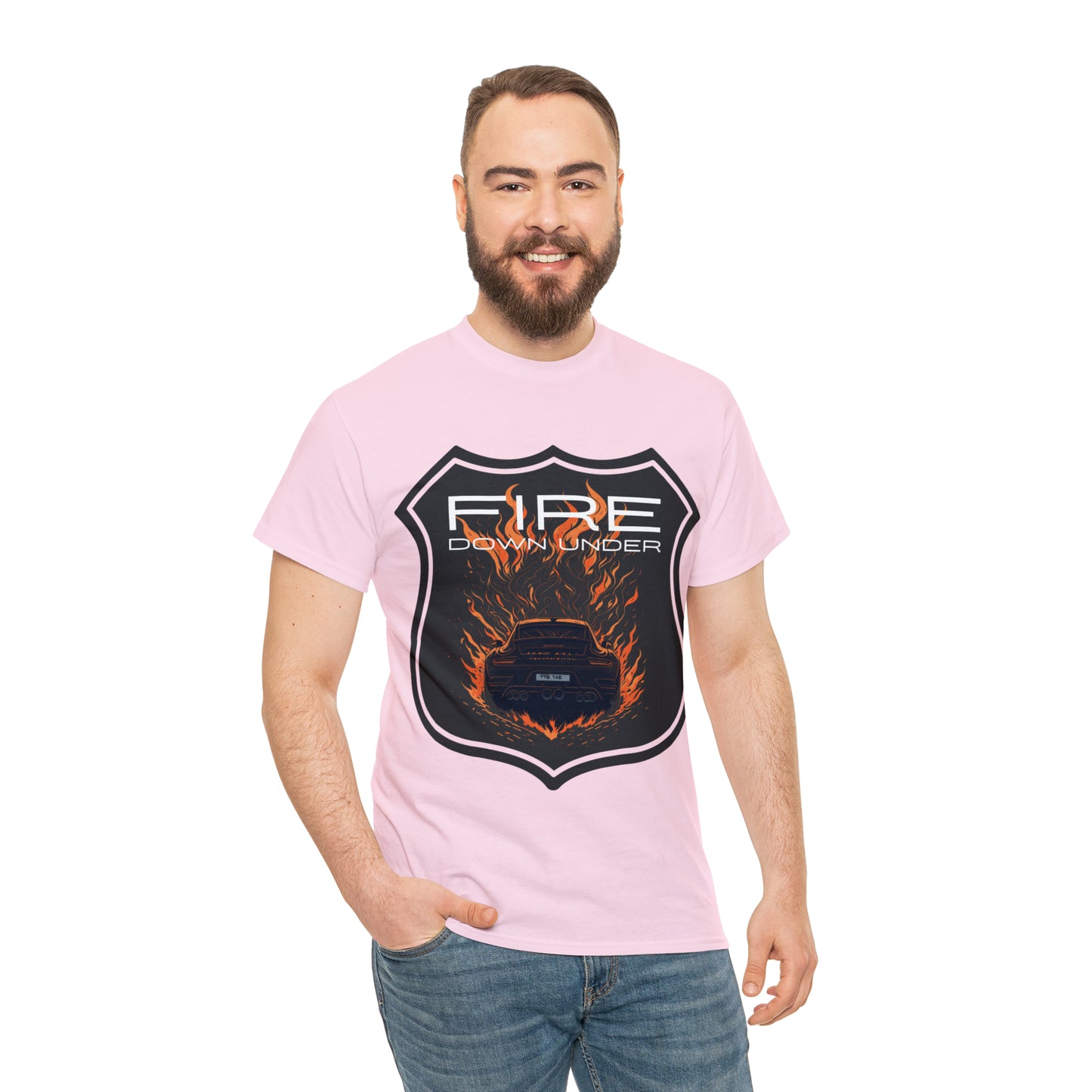 FIRE DOWN UNDER Unisex Heavy Cotton Tee