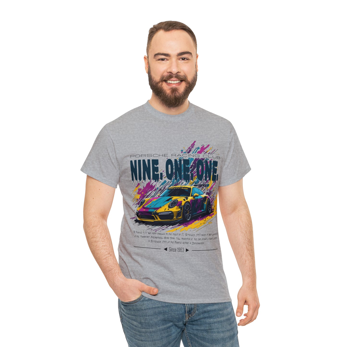 NINE ONE ONE Unisex Heavy Cotton Tee