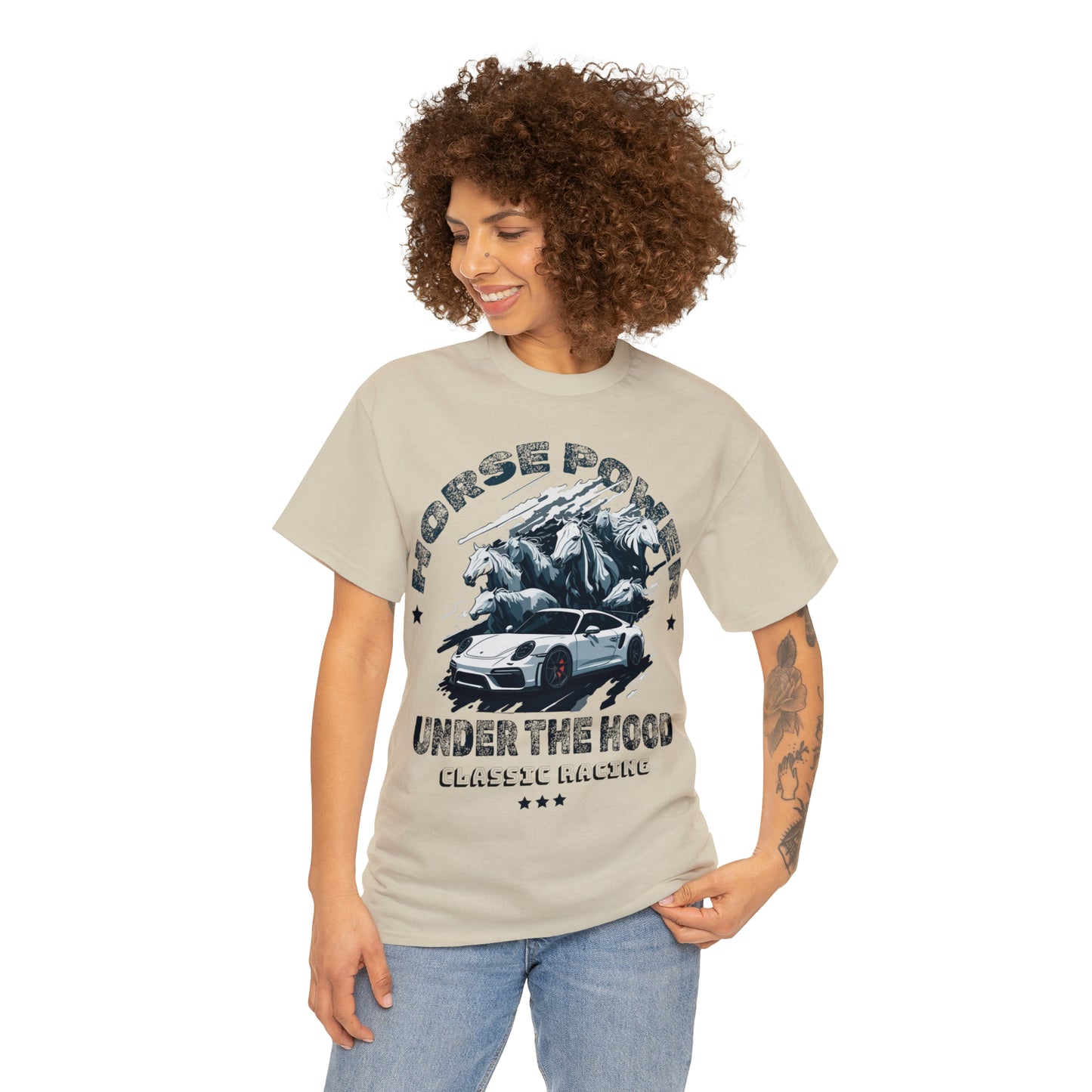 HORSE POWER Unisex Heavy Cotton Tee