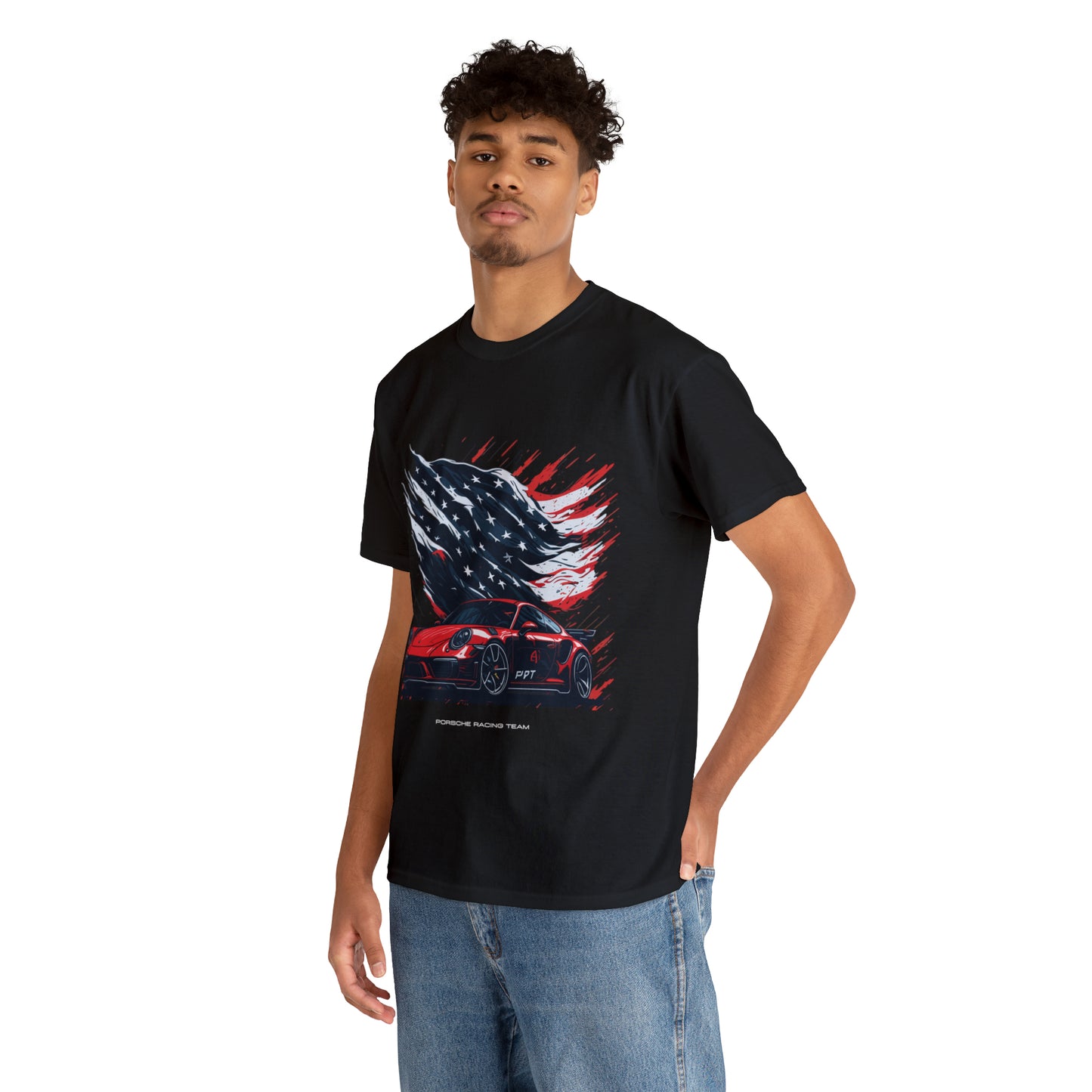 RACING US Unisex Heavy Cotton Tee