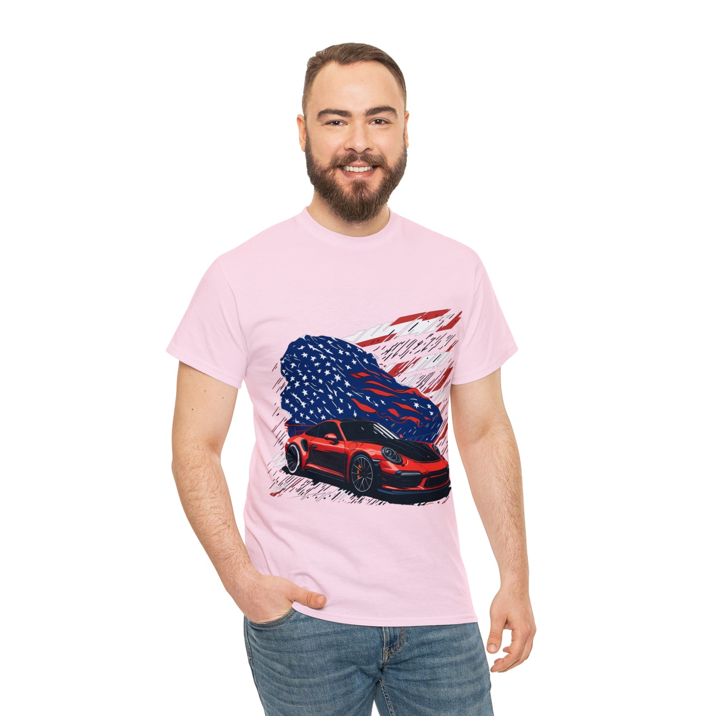 US FLAG Unisex Heavy Cotton Tee