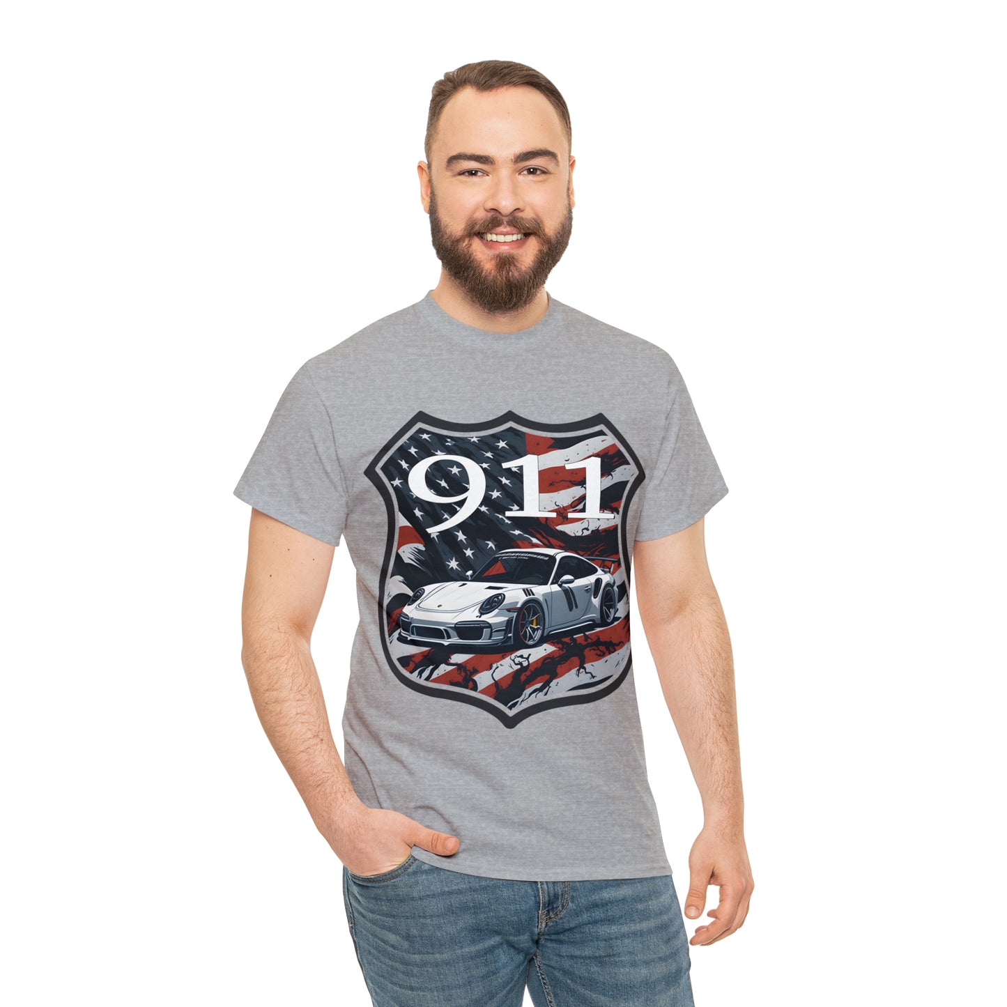 US FLAG Unisex Heavy Cotton Tee