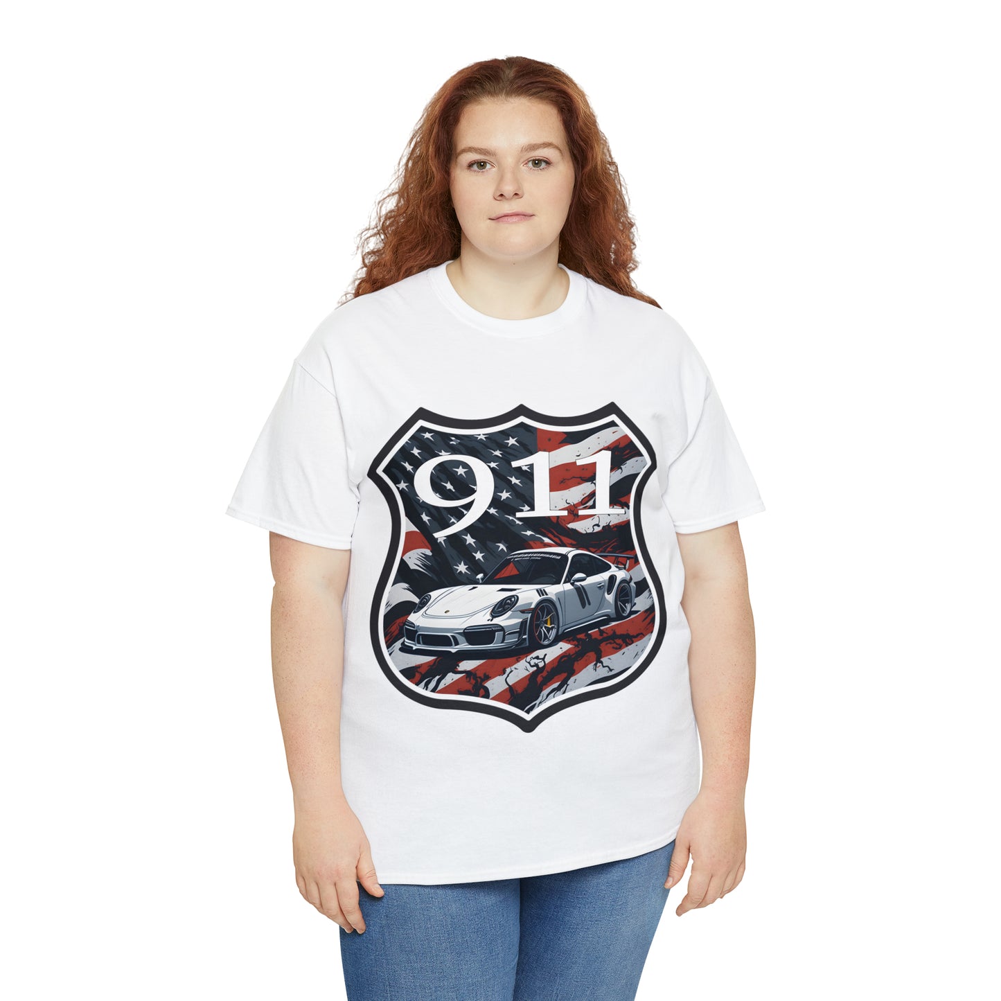 US FLAG Unisex Heavy Cotton Tee