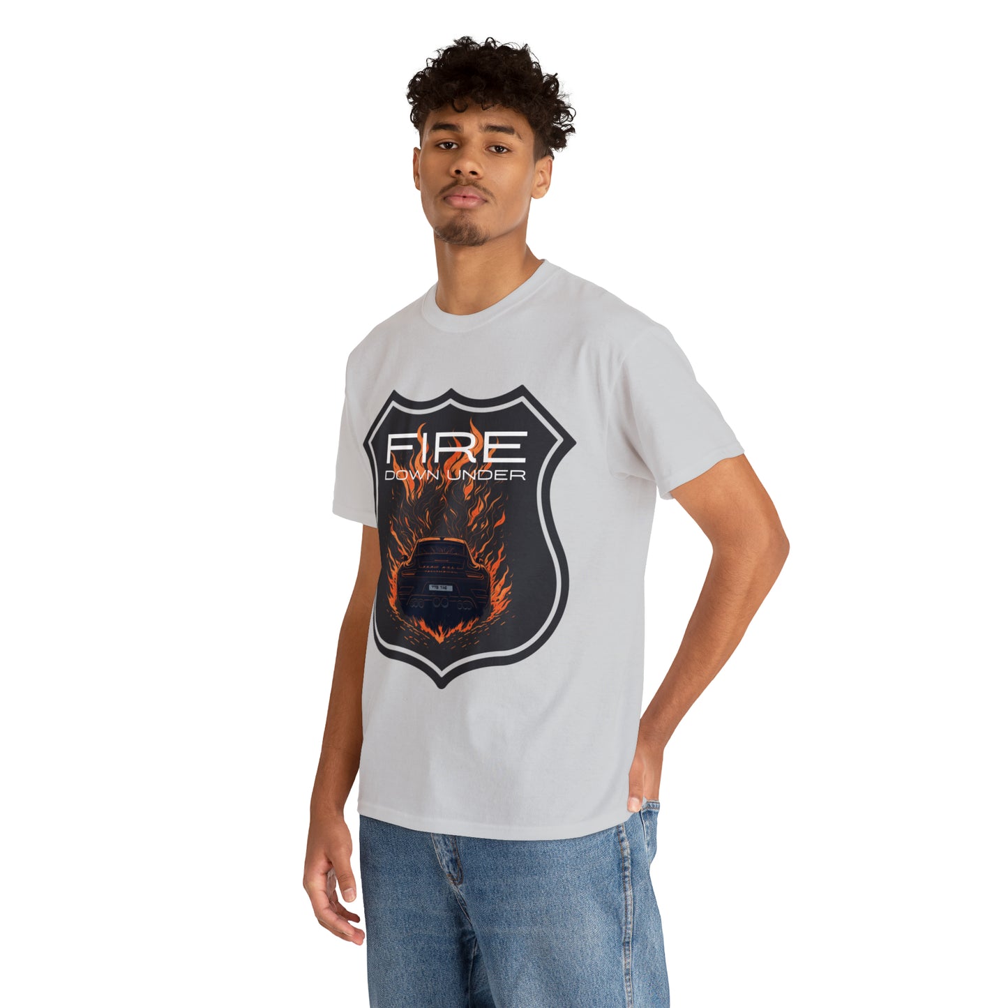 FIRE DOWN UNDER Unisex Heavy Cotton Tee