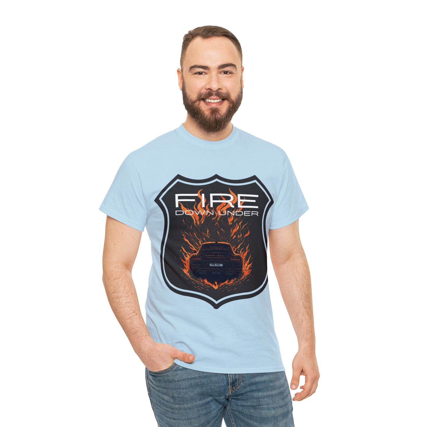 FIRE DOWN UNDER Unisex Heavy Cotton Tee