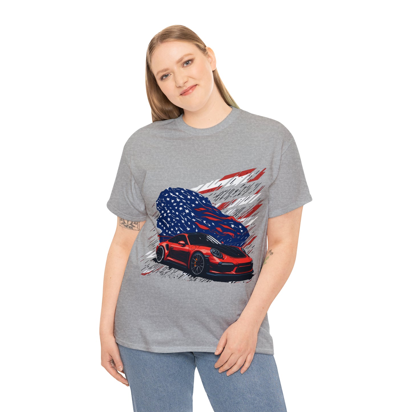 US FLAG Unisex Heavy Cotton Tee