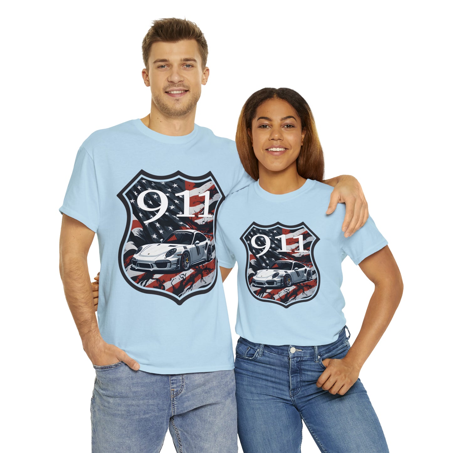 US FLAG Unisex Heavy Cotton Tee