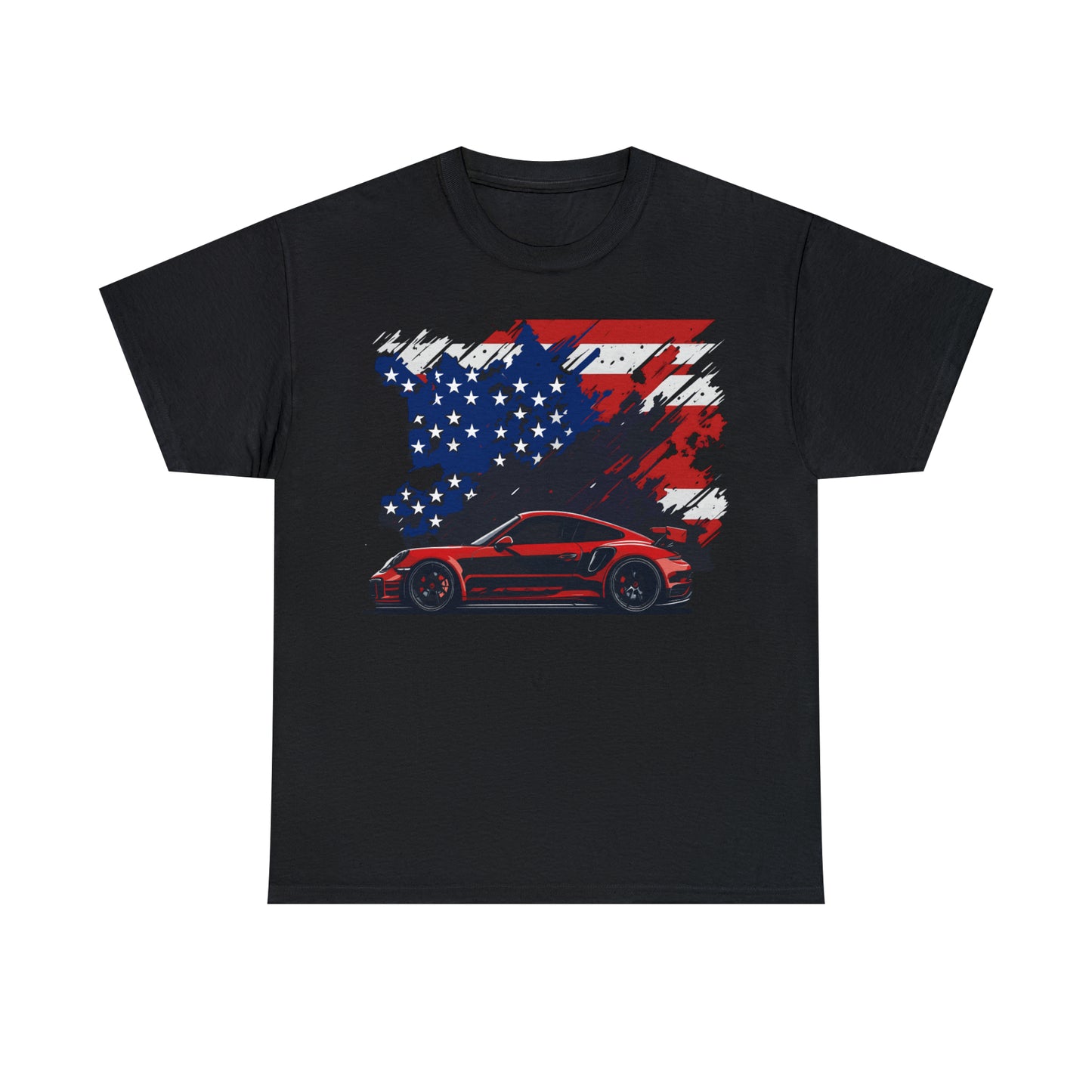 US FLAG RED Unisex Heavy Cotton Tee