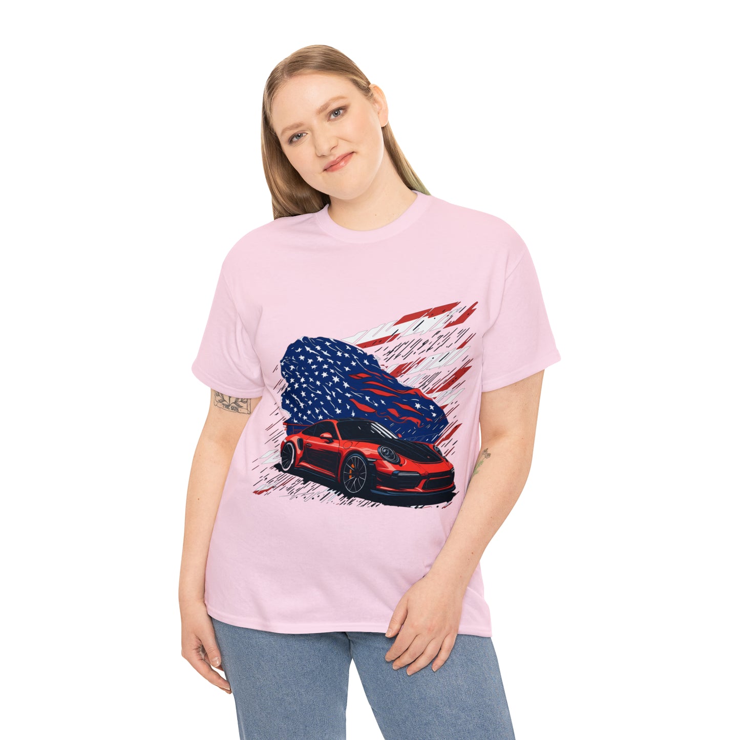 US FLAG Unisex Heavy Cotton Tee