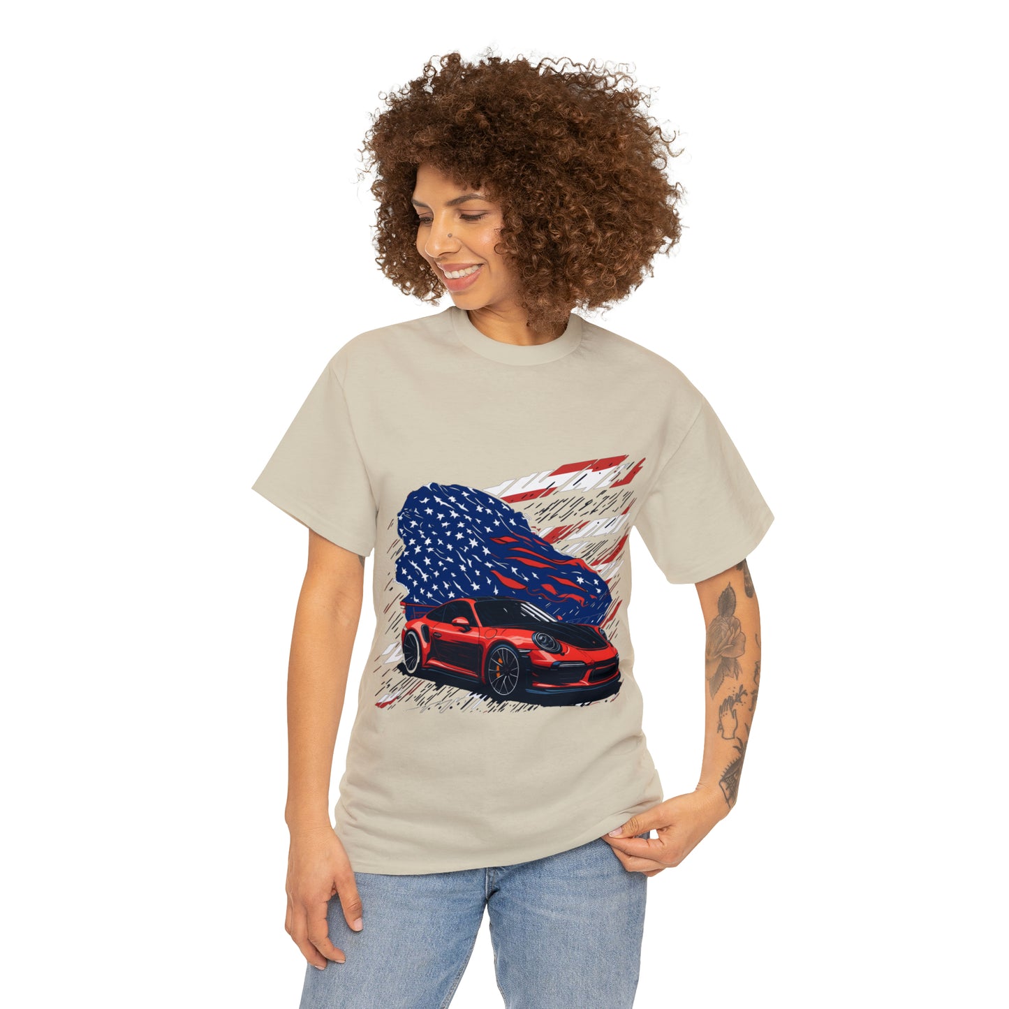 US FLAG Unisex Heavy Cotton Tee