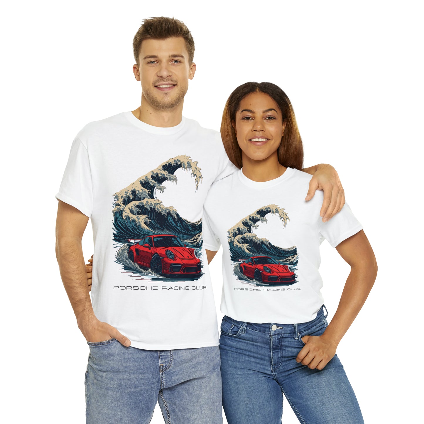 HOKUSAI WAVE Unisex Heavy Cotton Tee