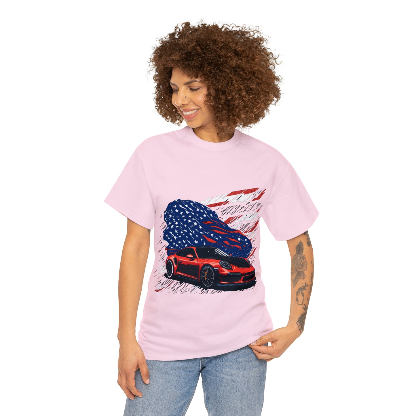 US FLAG Unisex Heavy Cotton Tee