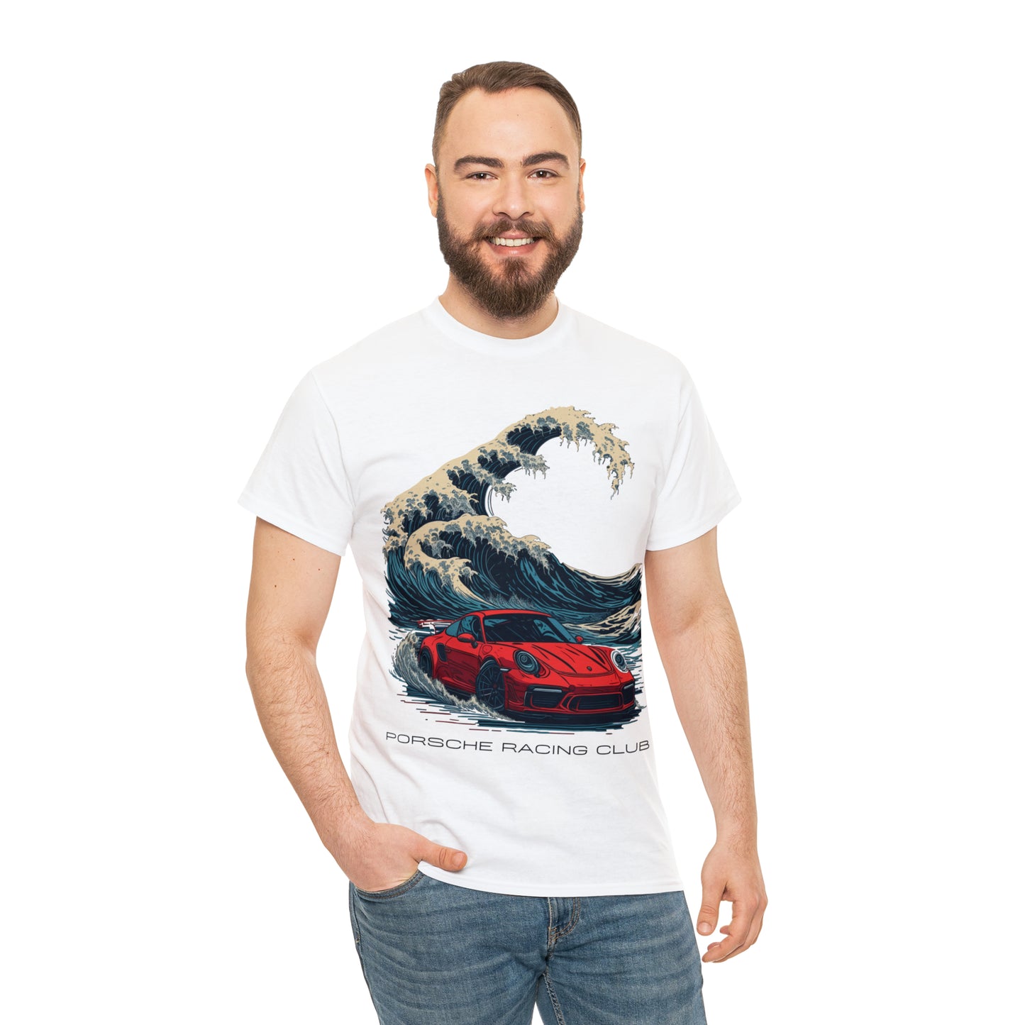 HOKUSAI WAVE Unisex Heavy Cotton Tee