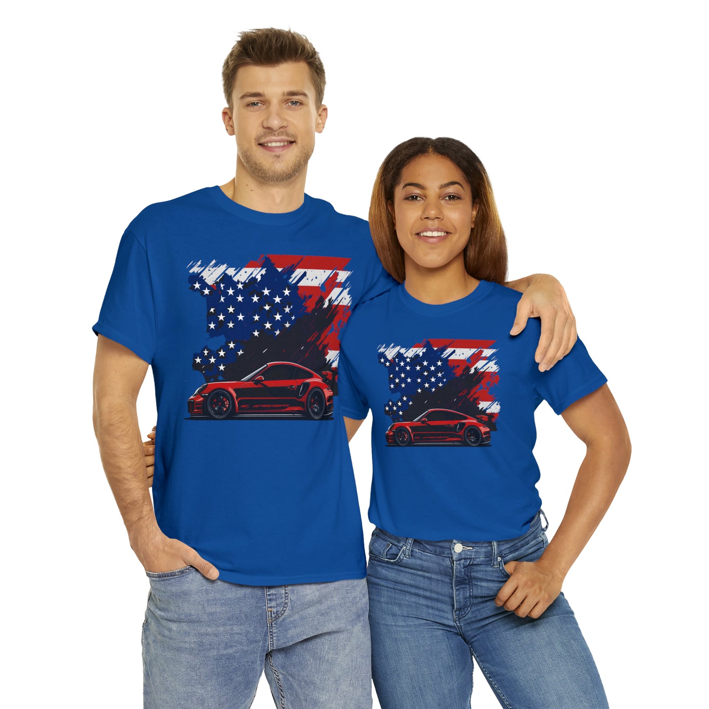 US FLAG RED Unisex Heavy Cotton Tee