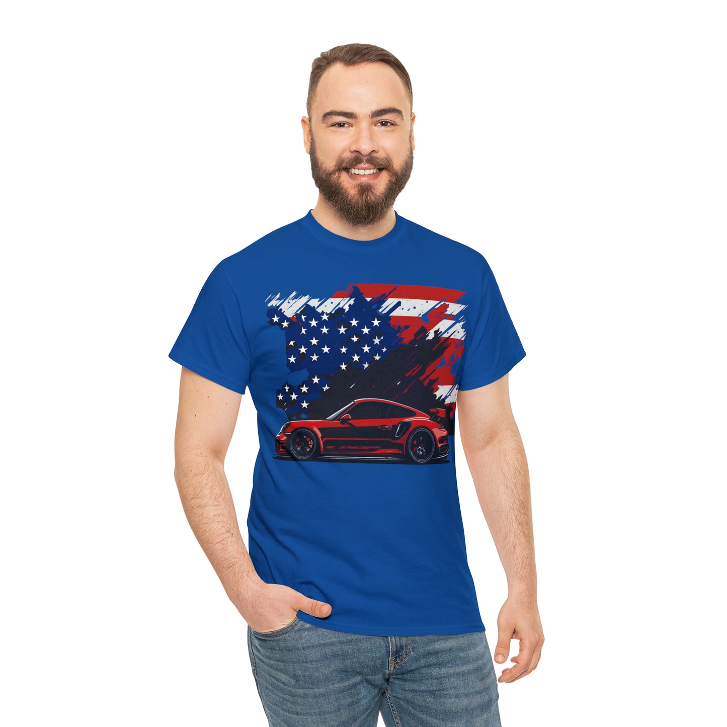 US FLAG RED Unisex Heavy Cotton Tee