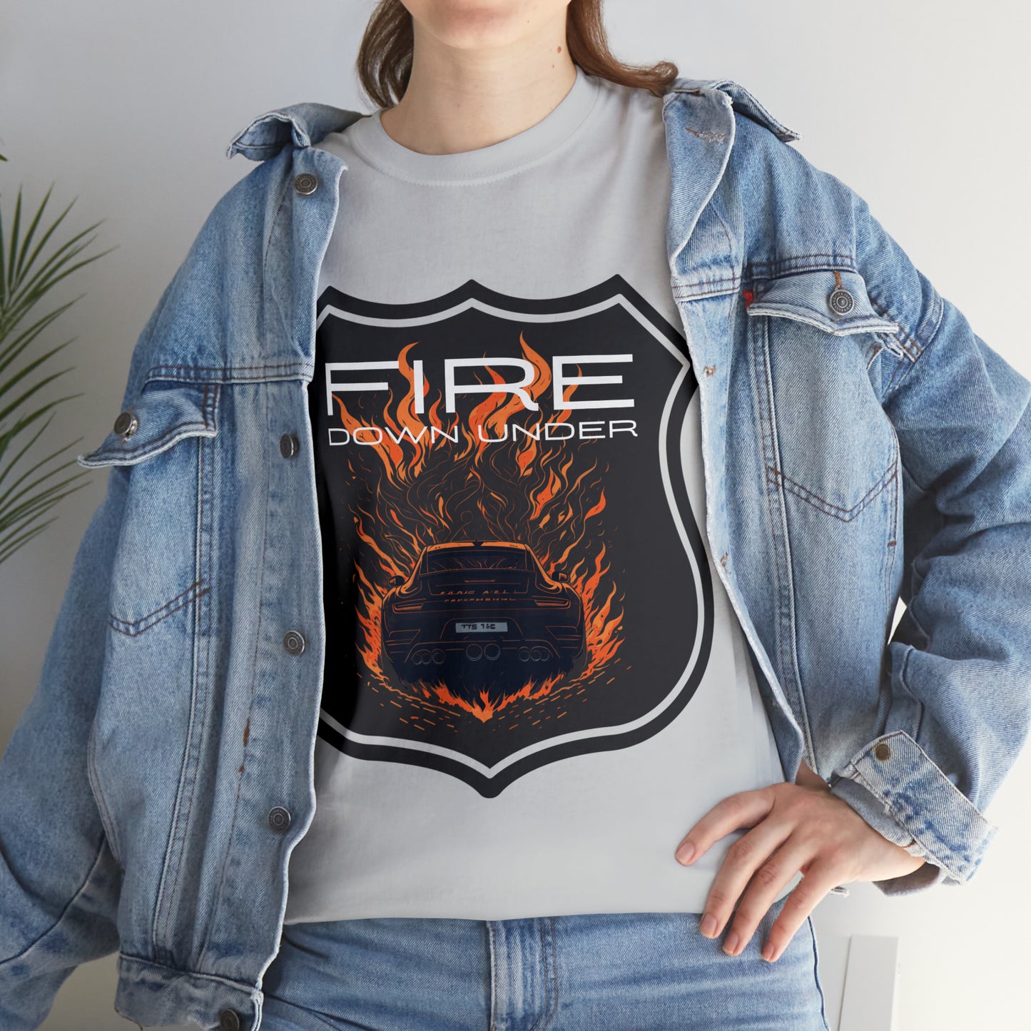 FIRE DOWN UNDER Unisex Heavy Cotton Tee