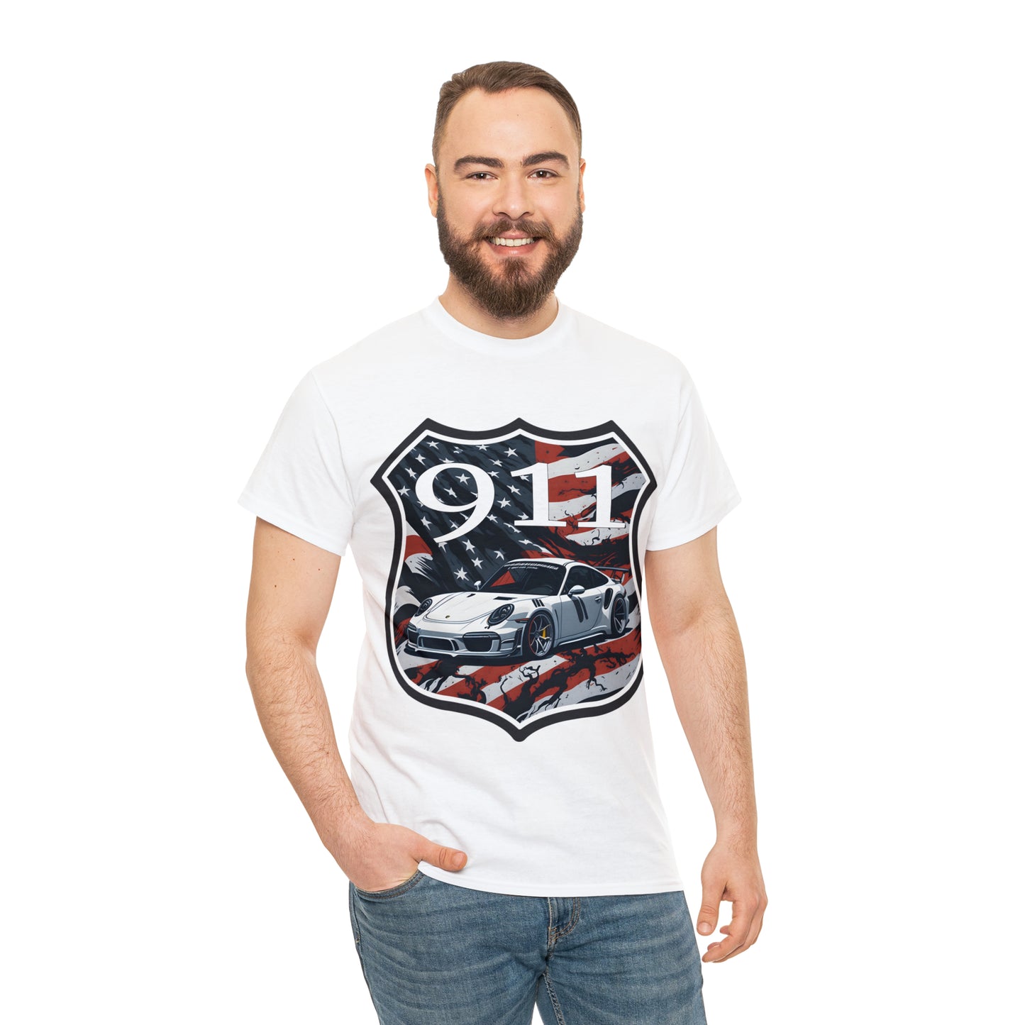 US FLAG Unisex Heavy Cotton Tee