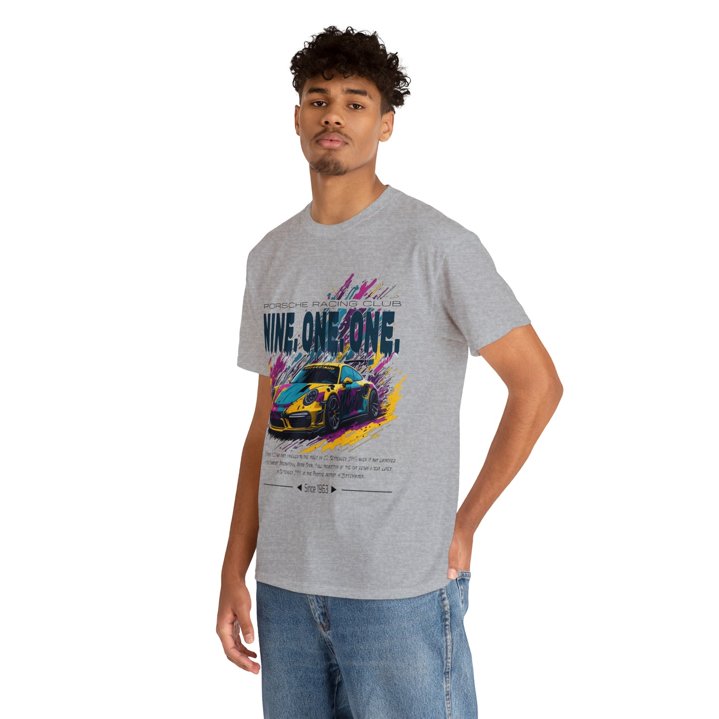 NINE ONE ONE Unisex Heavy Cotton Tee