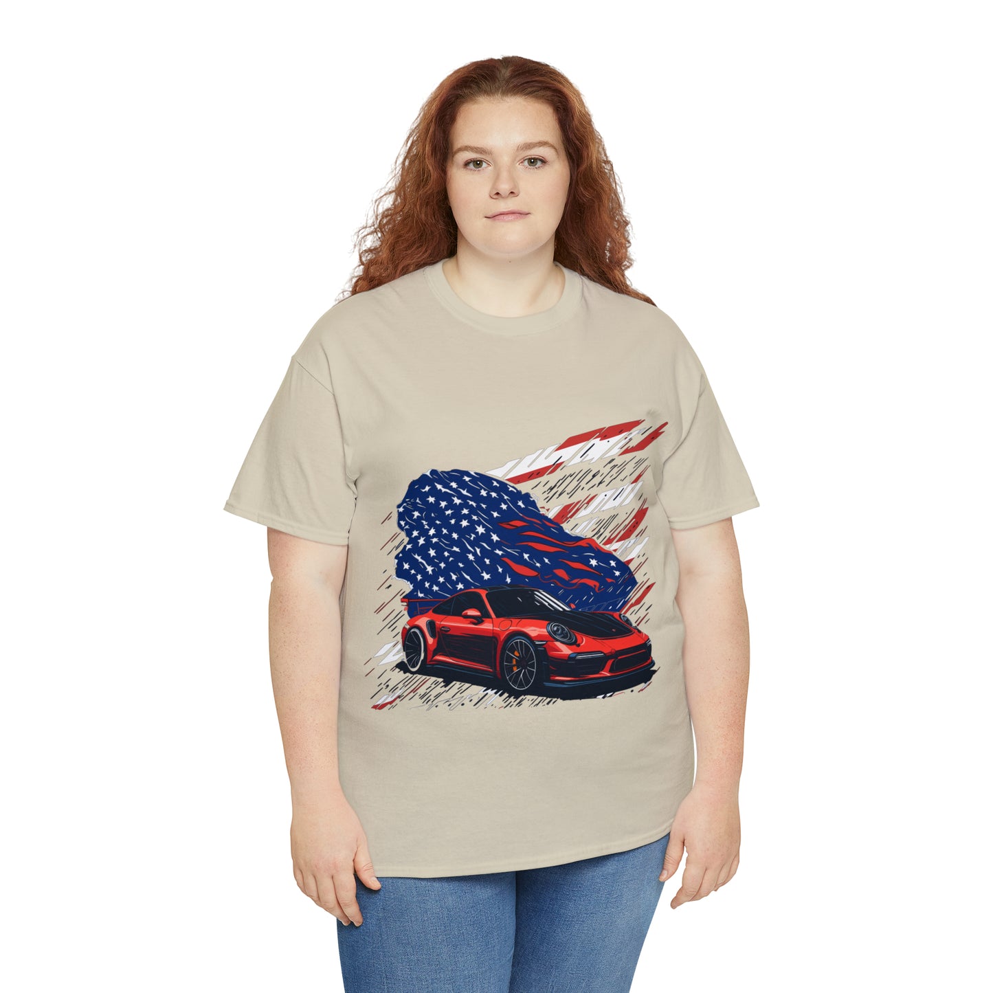 US FLAG Unisex Heavy Cotton Tee