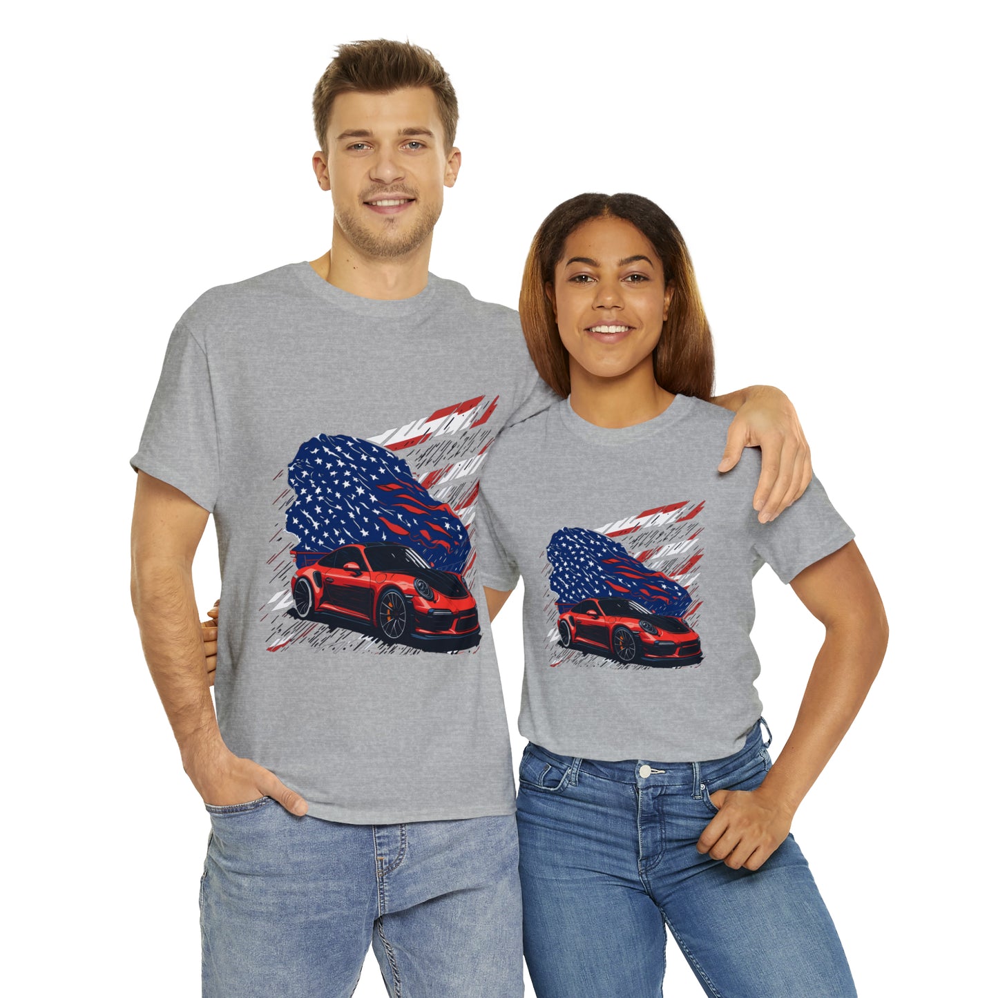 US FLAG Unisex Heavy Cotton Tee