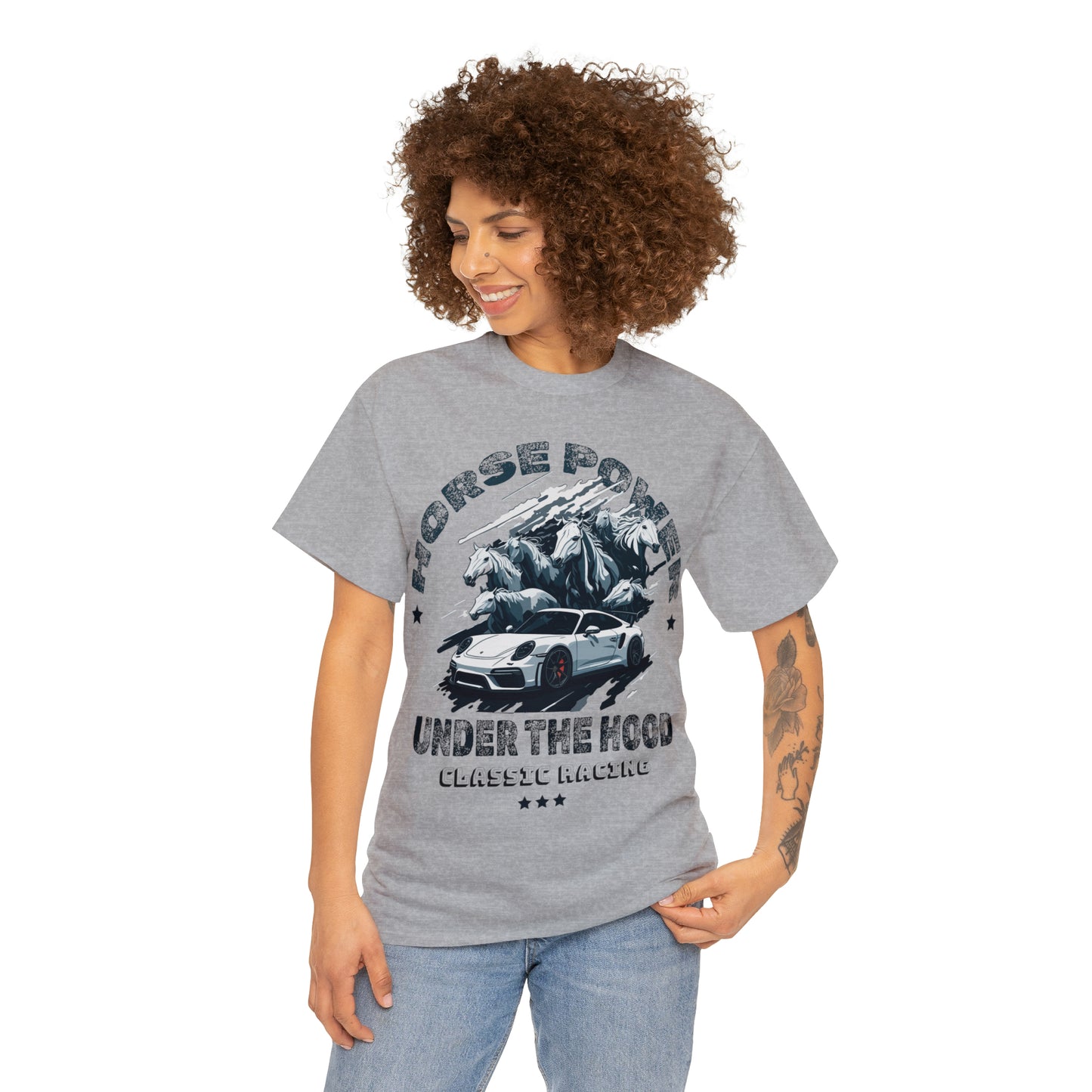 HORSE POWER Unisex Heavy Cotton Tee