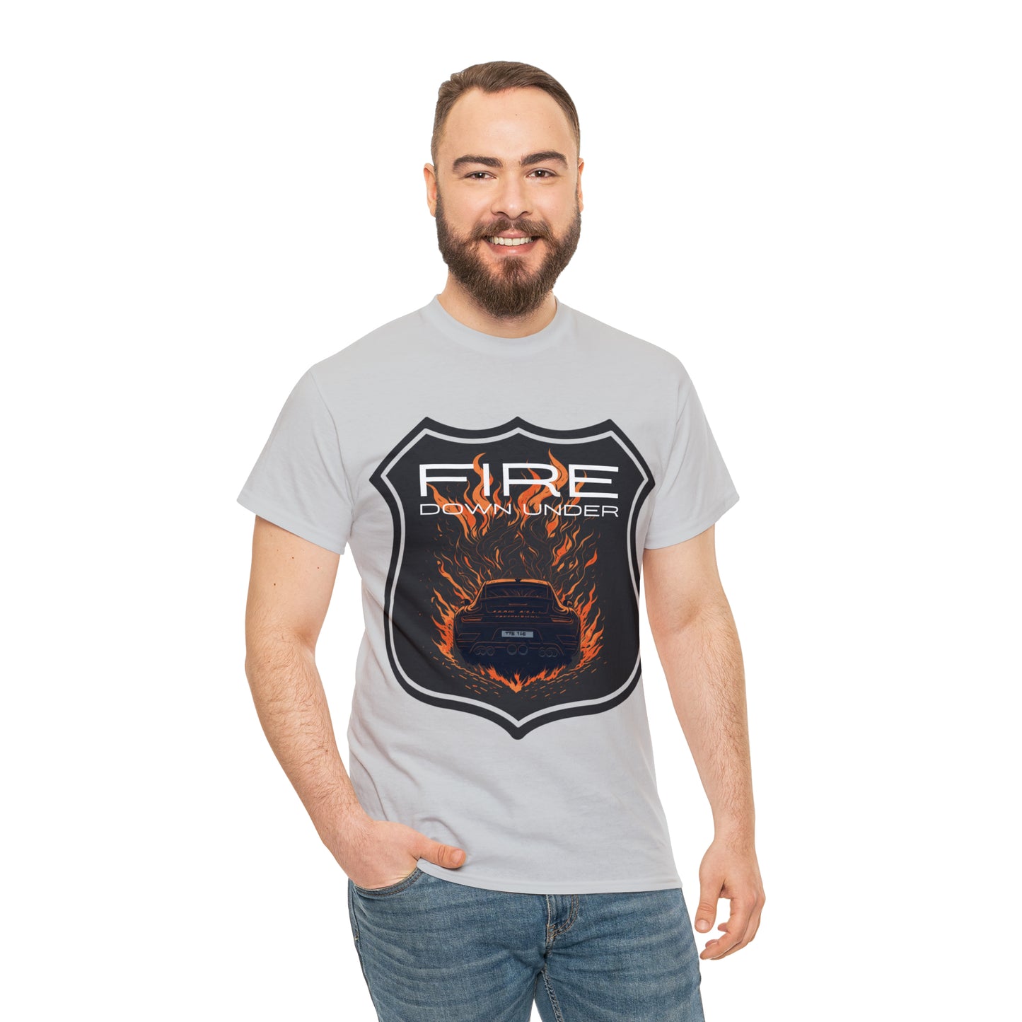 FIRE DOWN UNDER Unisex Heavy Cotton Tee