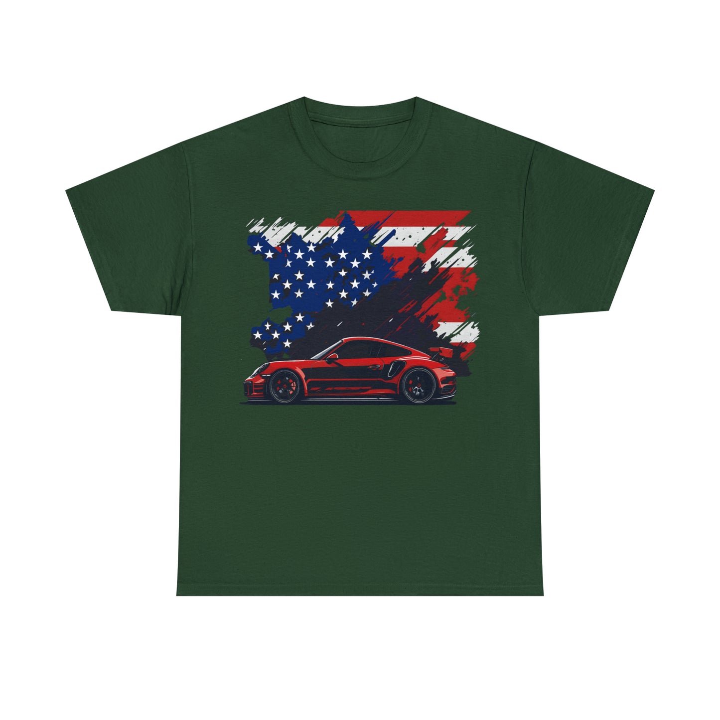 US FLAG RED Unisex Heavy Cotton Tee