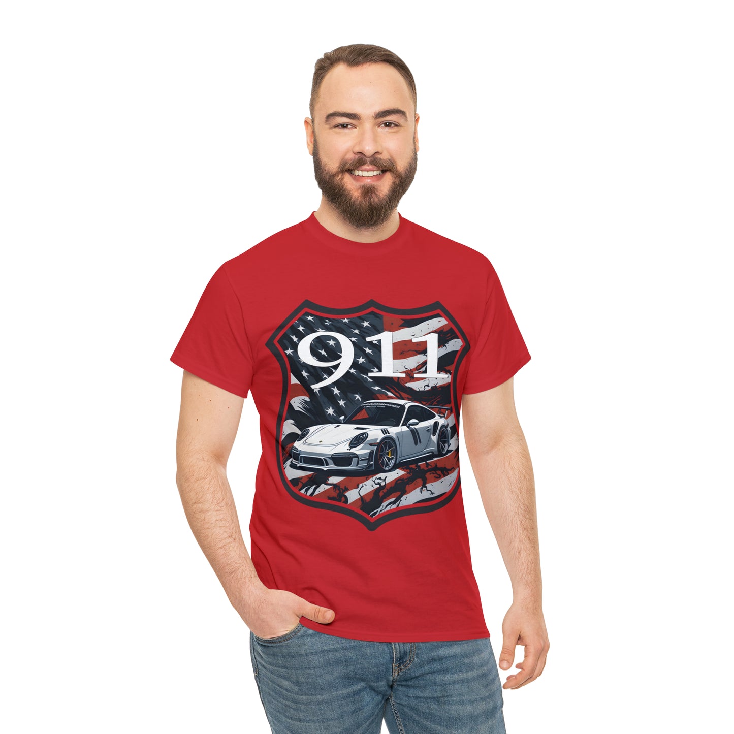 US FLAG Unisex Heavy Cotton Tee