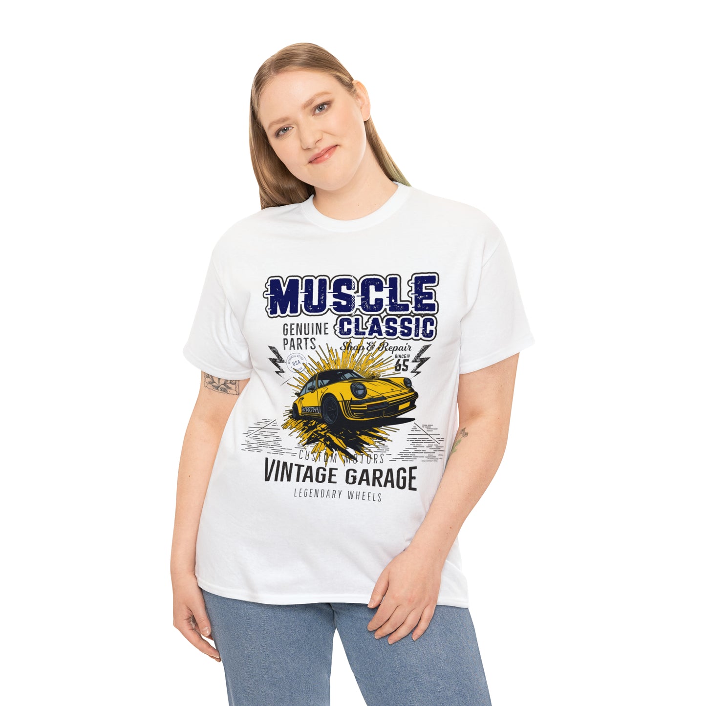 MUSCLE CLASSIC Unisex Heavy Cotton Tee