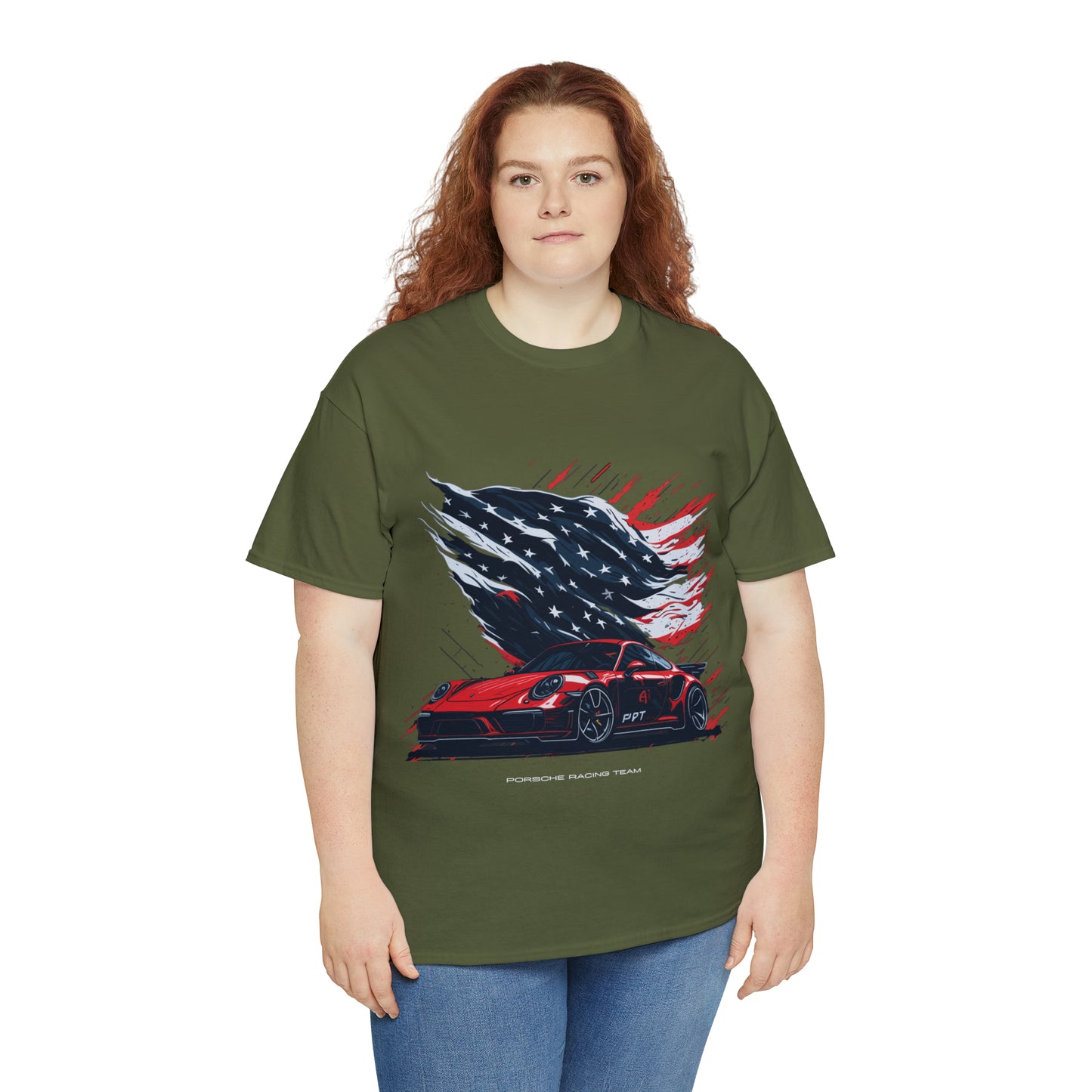 RACING US Unisex Heavy Cotton Tee