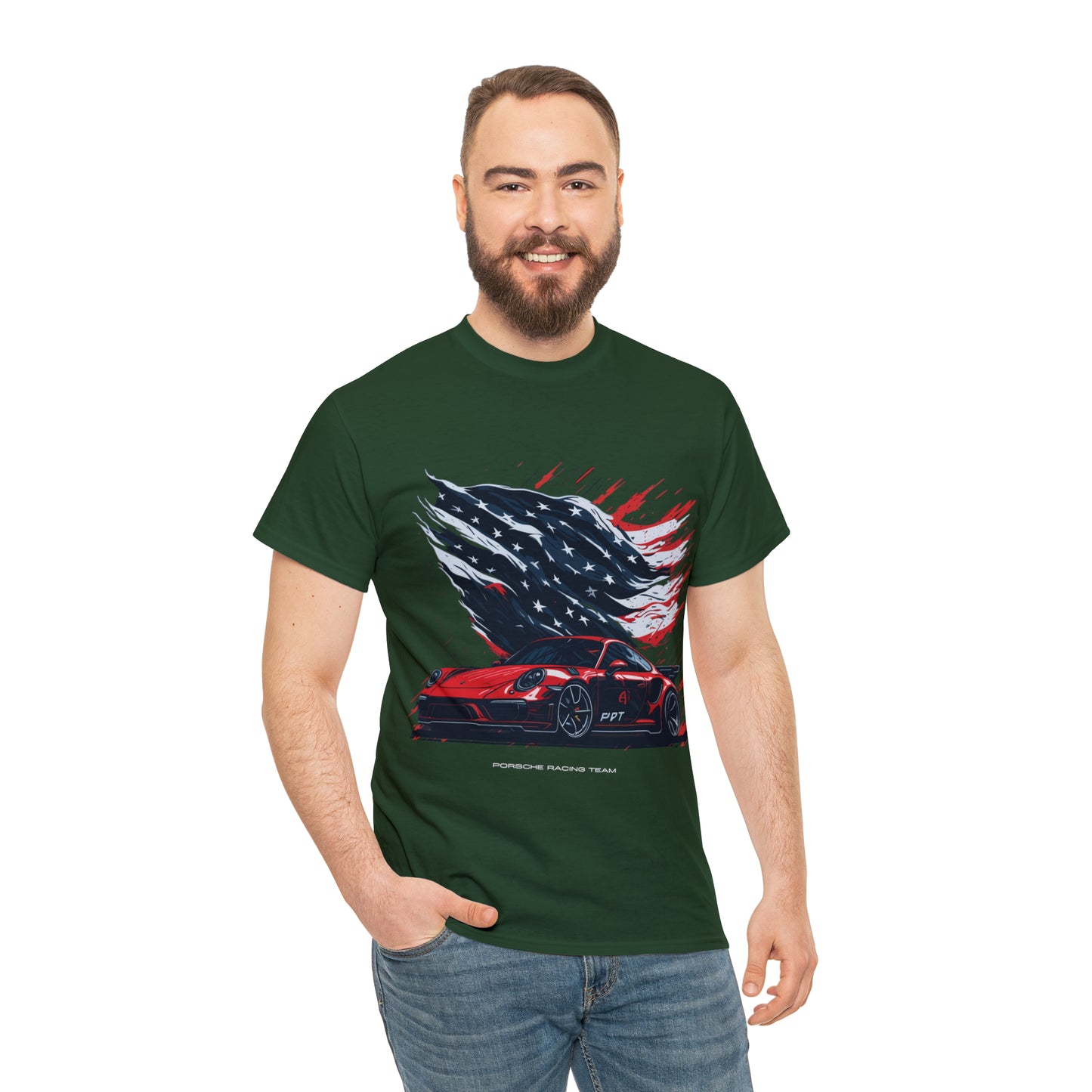 RACING US Unisex Heavy Cotton Tee