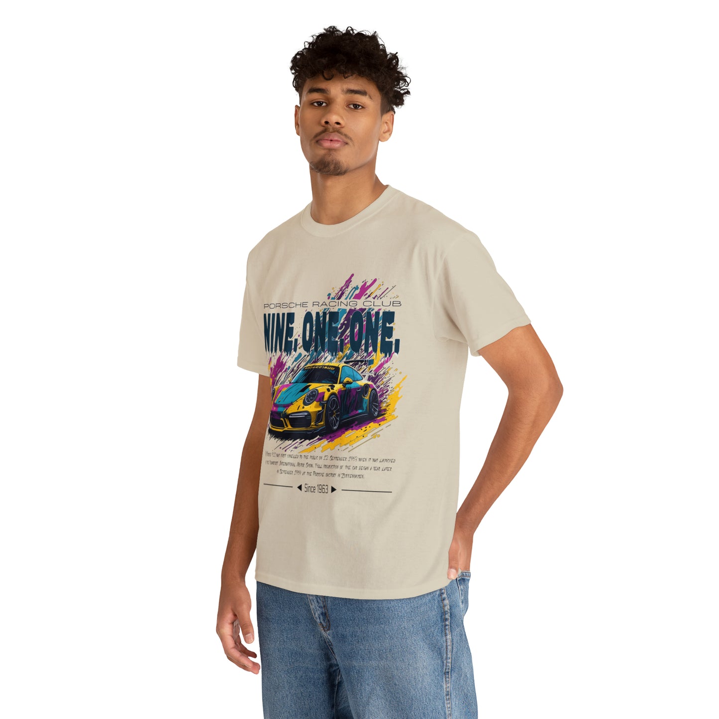 NINE ONE ONE Unisex Heavy Cotton Tee