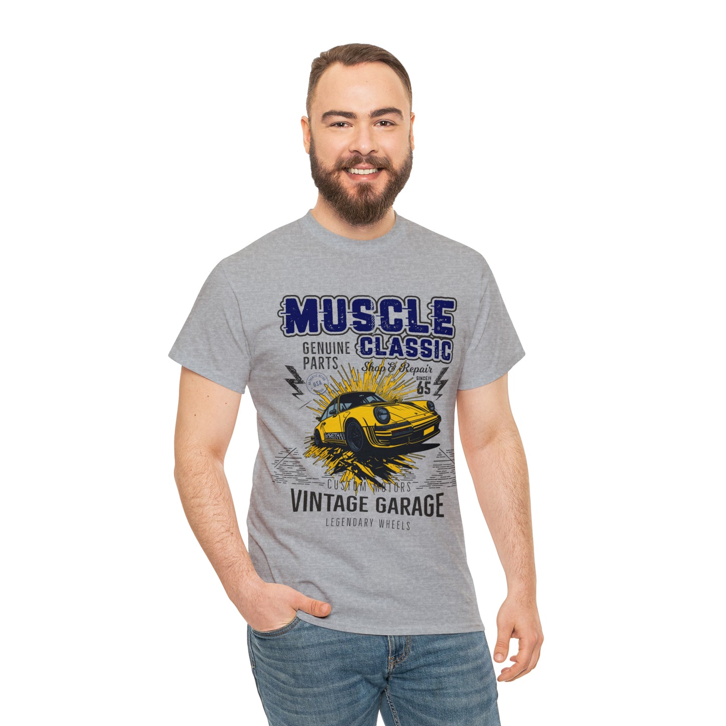 MUSCLE CLASSIC Unisex Heavy Cotton Tee