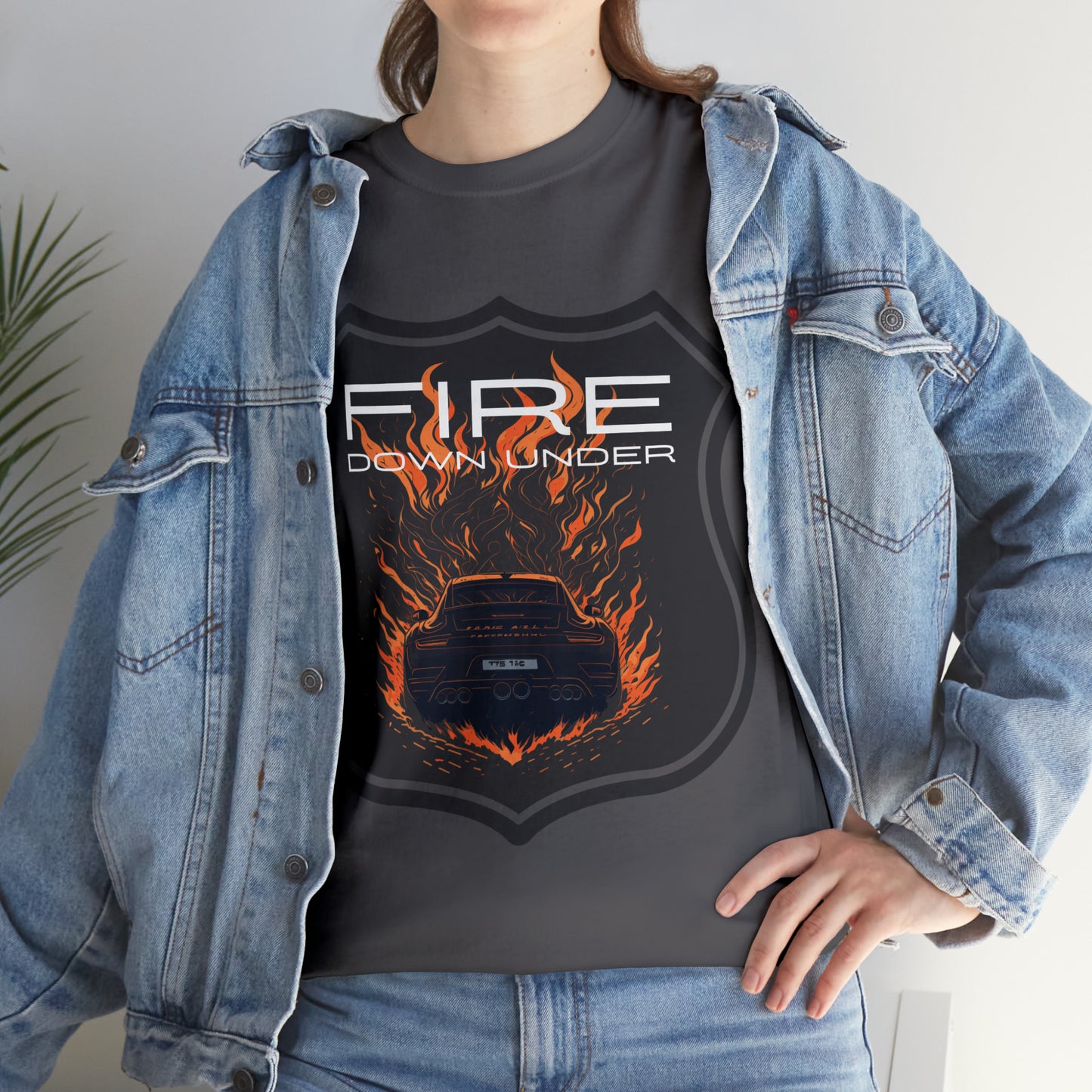 FIRE DOWN UNDER Unisex Heavy Cotton Tee