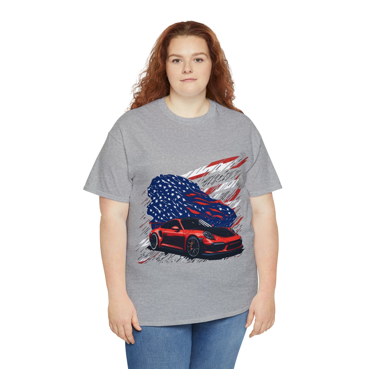 US FLAG Unisex Heavy Cotton Tee