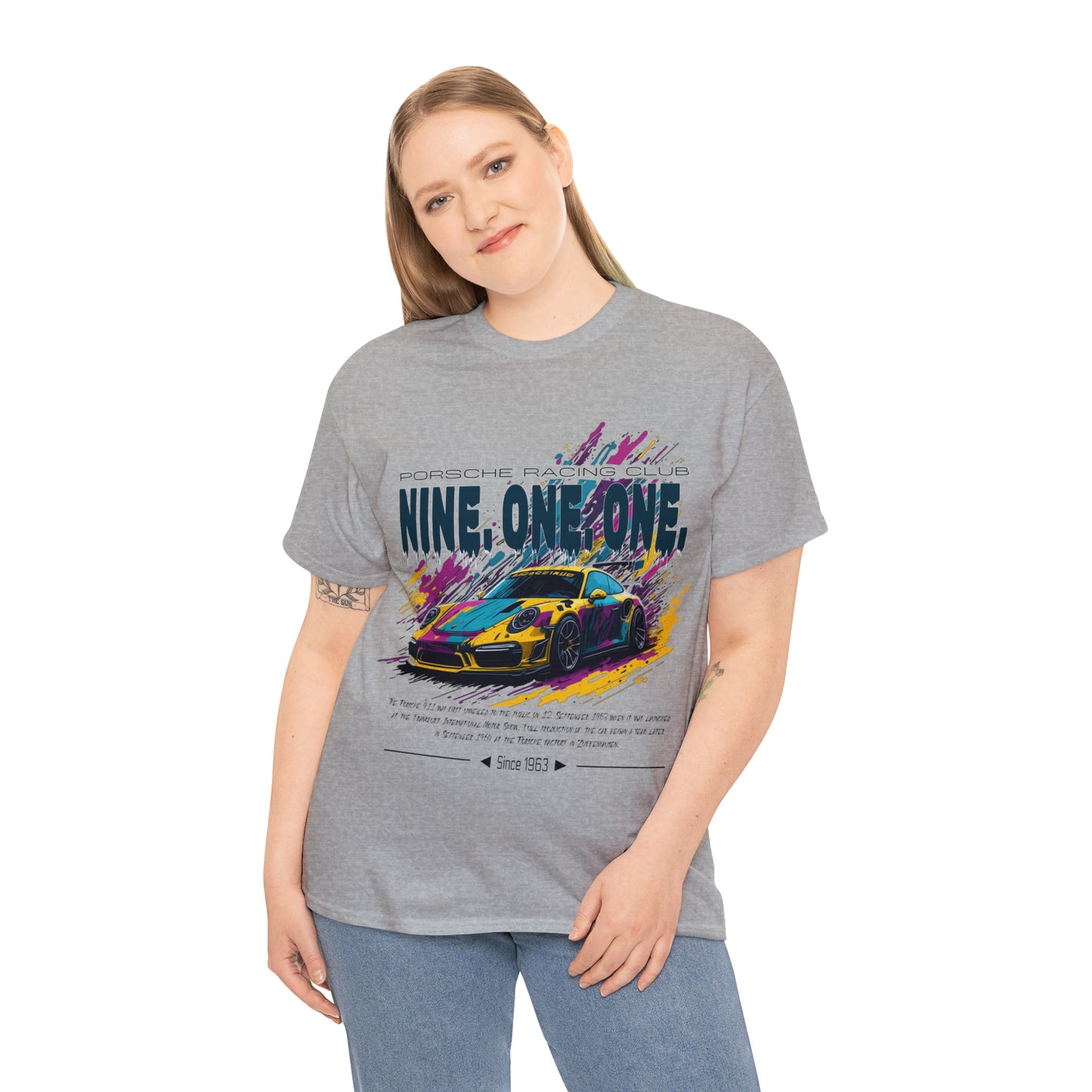 NINE ONE ONE Unisex Heavy Cotton Tee