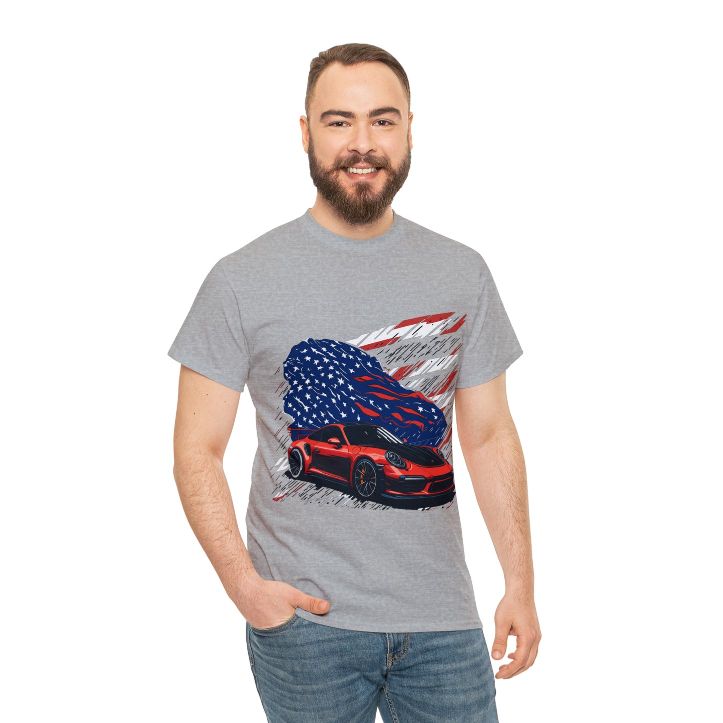 US FLAG Unisex Heavy Cotton Tee