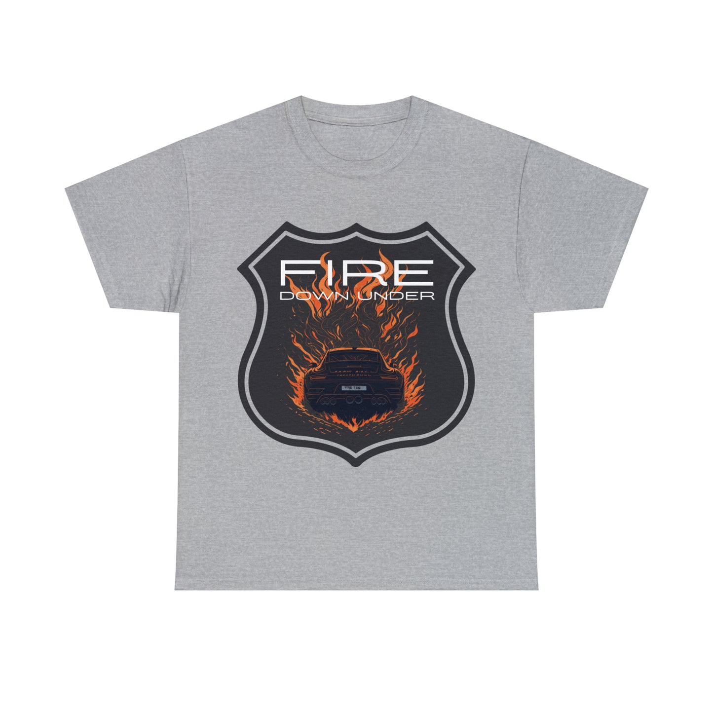 FIRE DOWN UNDER Unisex Heavy Cotton Tee