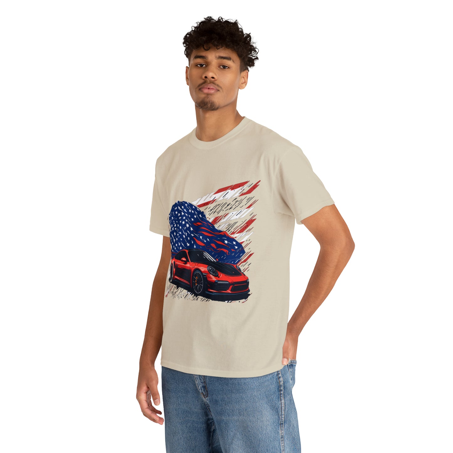 US FLAG Unisex Heavy Cotton Tee