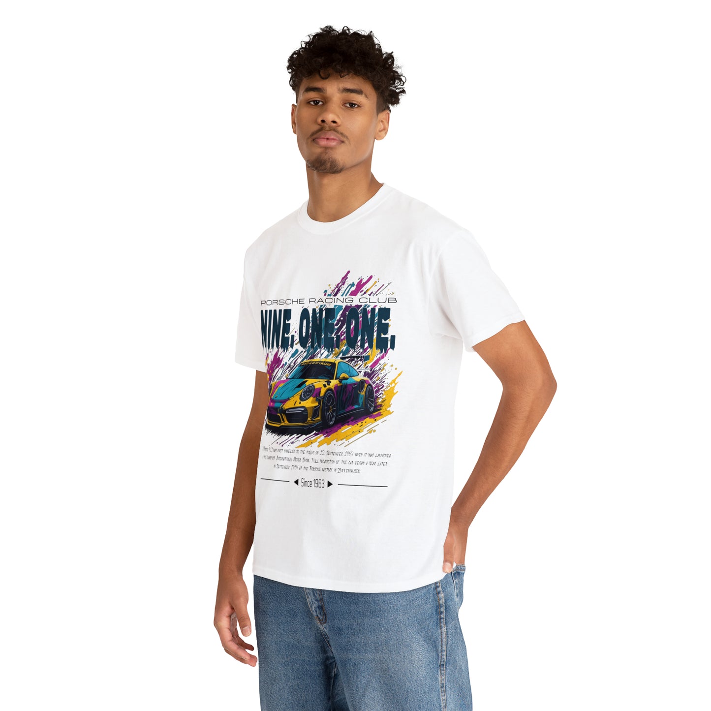 NINE ONE ONE Unisex Heavy Cotton Tee